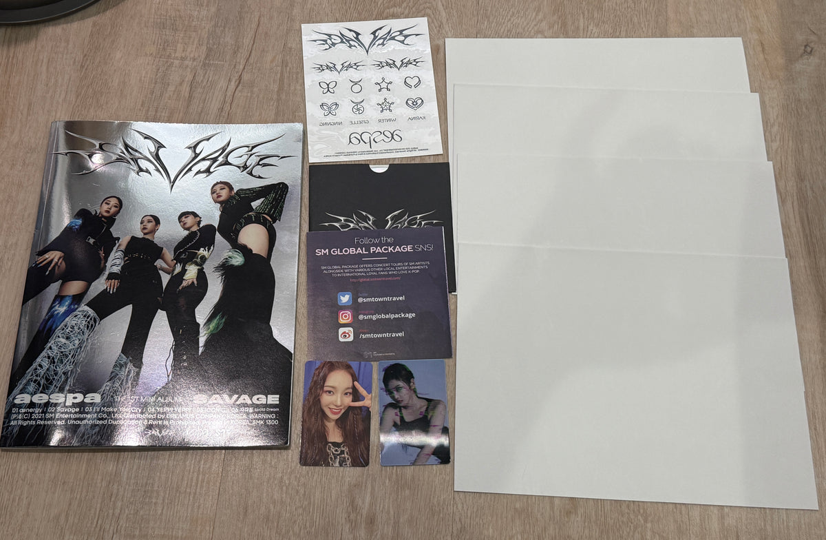 aespa – Savage 1st Mini Album | Hallucination Quest Ver. | Complete with Photocard & Posters