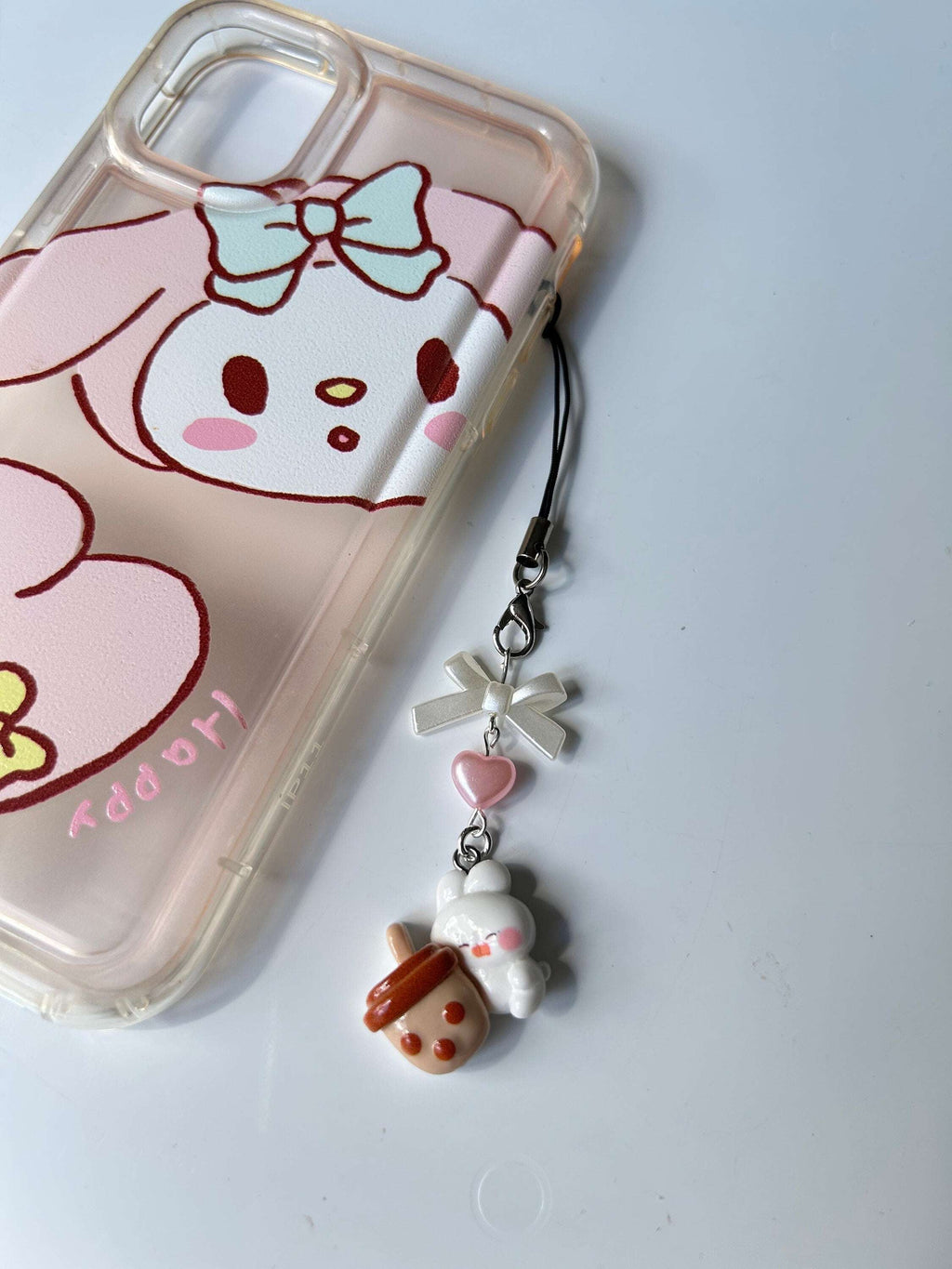 HANDMADE Cute Kawaii Boba Tea Bunny and Bears Phone Charms