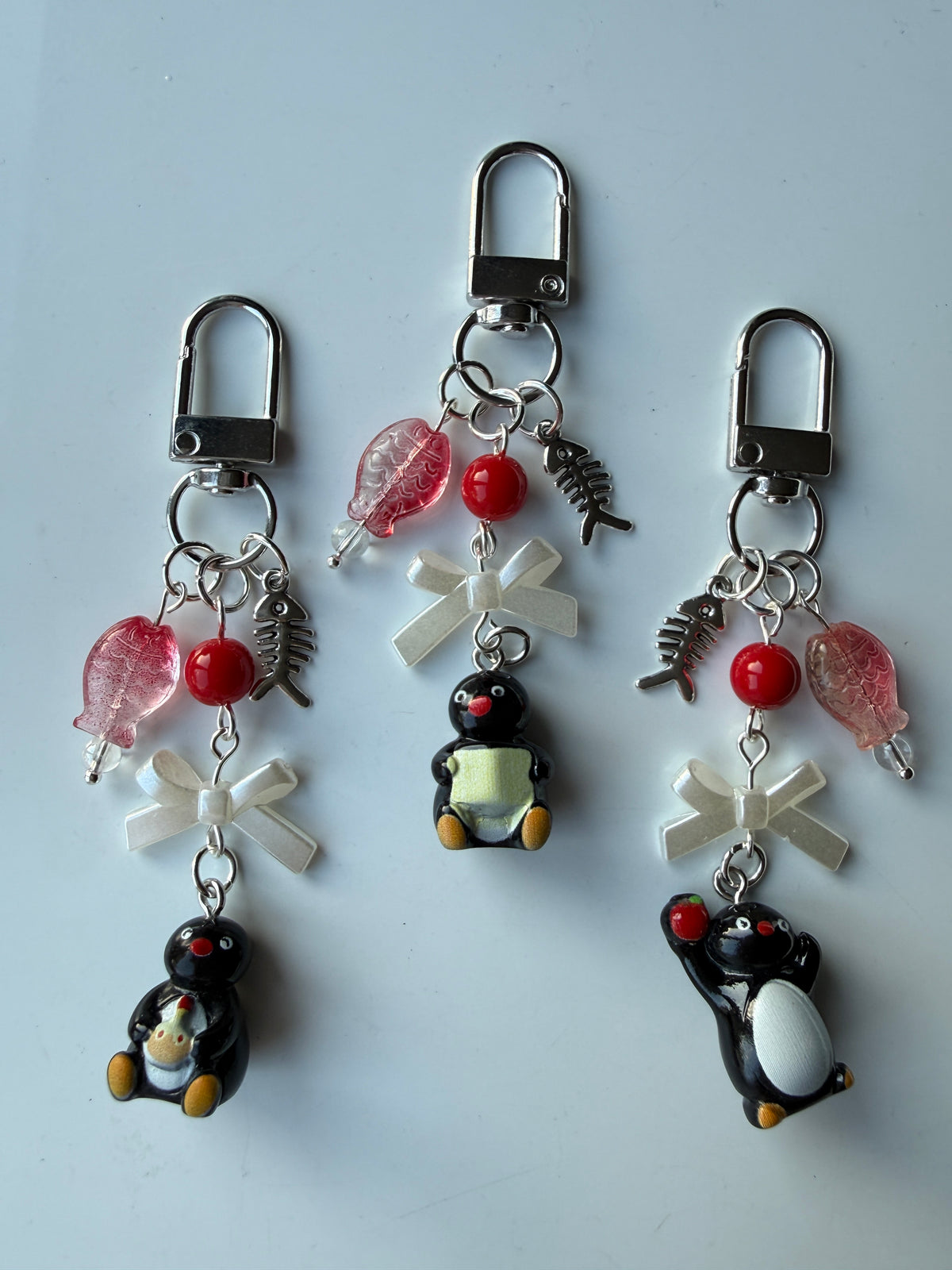 Handmade Pingu Inspired Keychain– Kawaii Y2K Keychain version 2