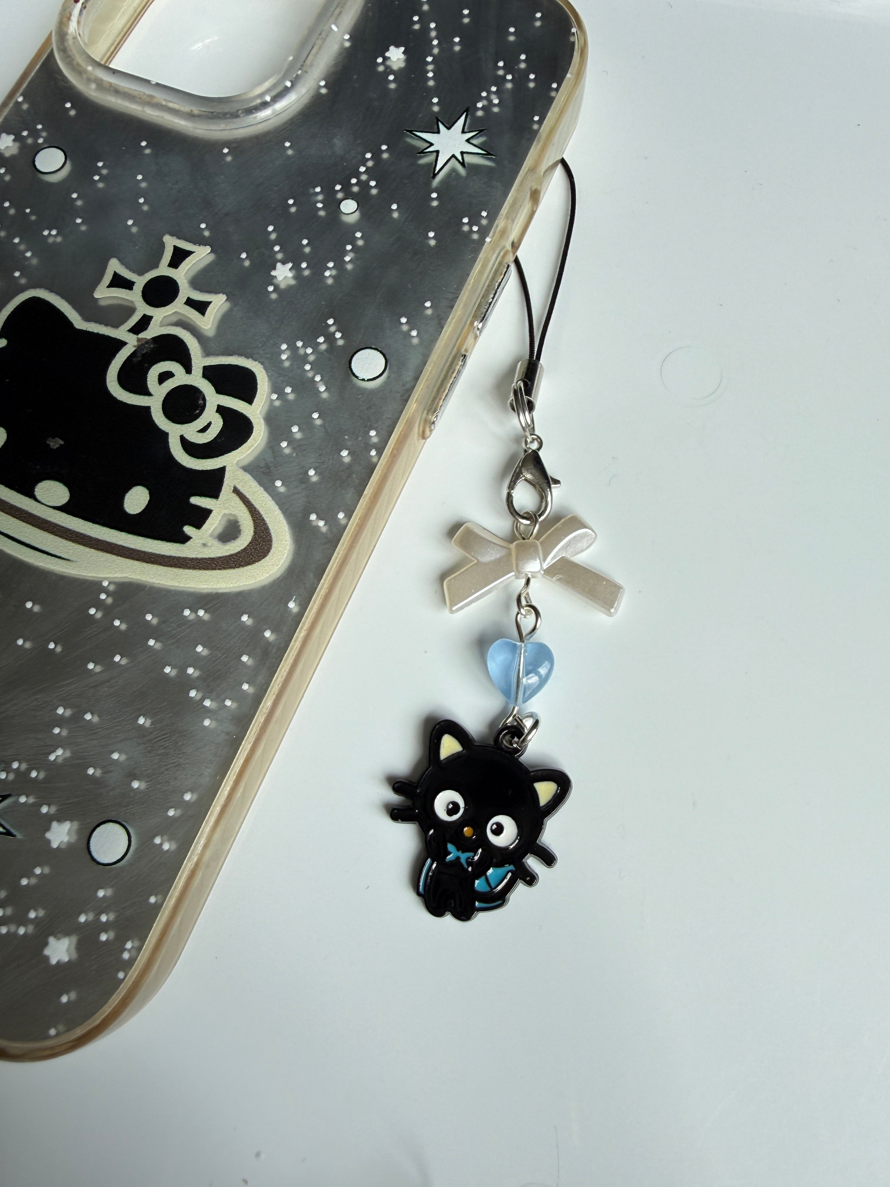 Chococat Inspired Kawaii Phone Charm
