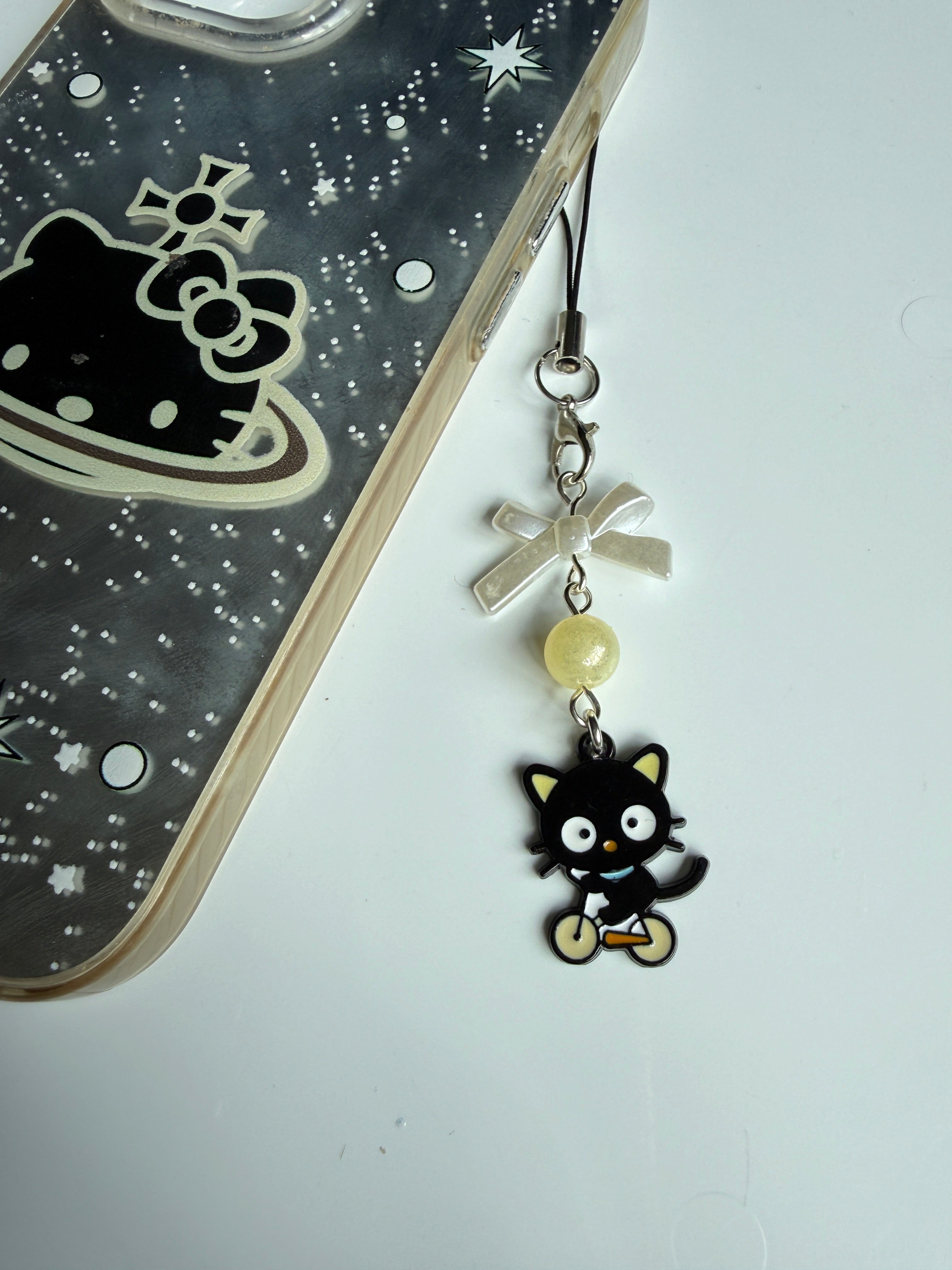 Chococat Inspired Kawaii Phone Charm