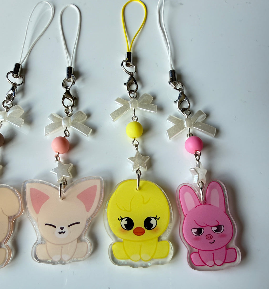 Skzoo Phone Charms - Kpop Bias Charms Stray Kids phone charm