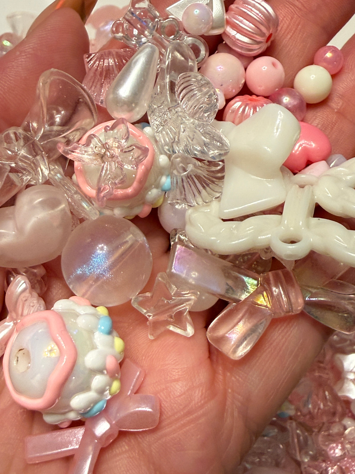 Pink Dreams Bead Mix – 50g Acrylic & Resin Mixed Beads