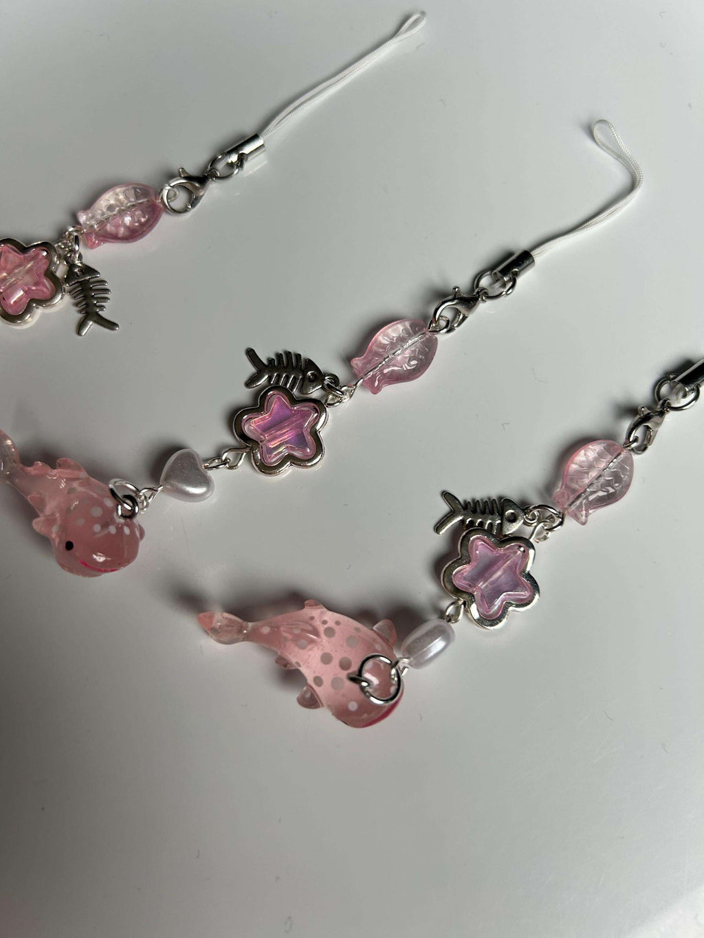 HANDMADE Cute New Pink Kawaii Whale Shark Phone Charms