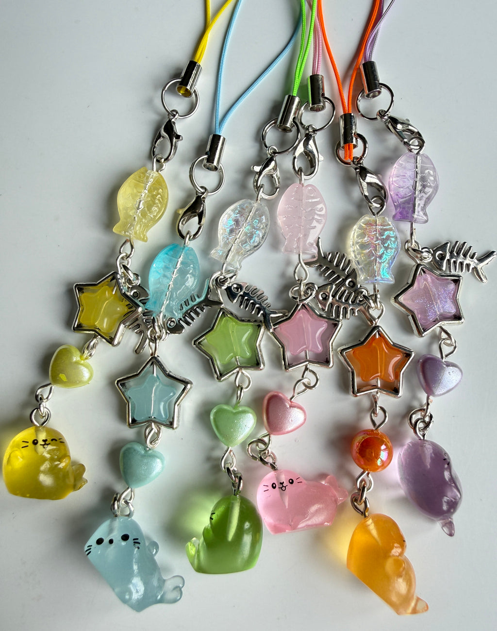 Ocean Buddies™ Silly Seal Phone Charm | Handmade Kawaii Phone Strap | Cute Seal Bag Charm