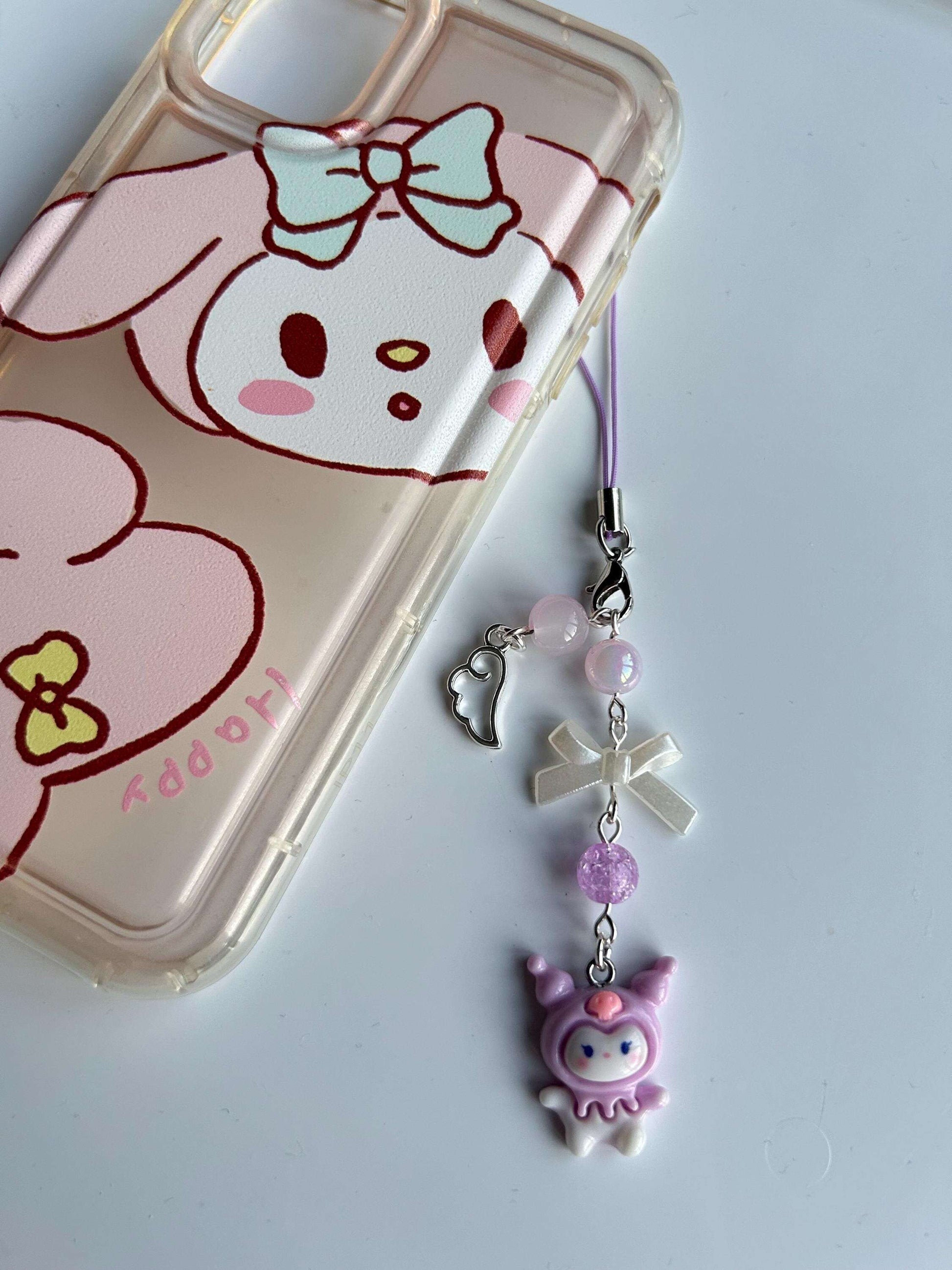 HANDMADE Cute Sanrio Themed Kuromi Phone Charm Kuromi