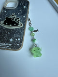 Handmade Glow-in-the-Dark Axolotl Phone Charm | Oceancore Collection