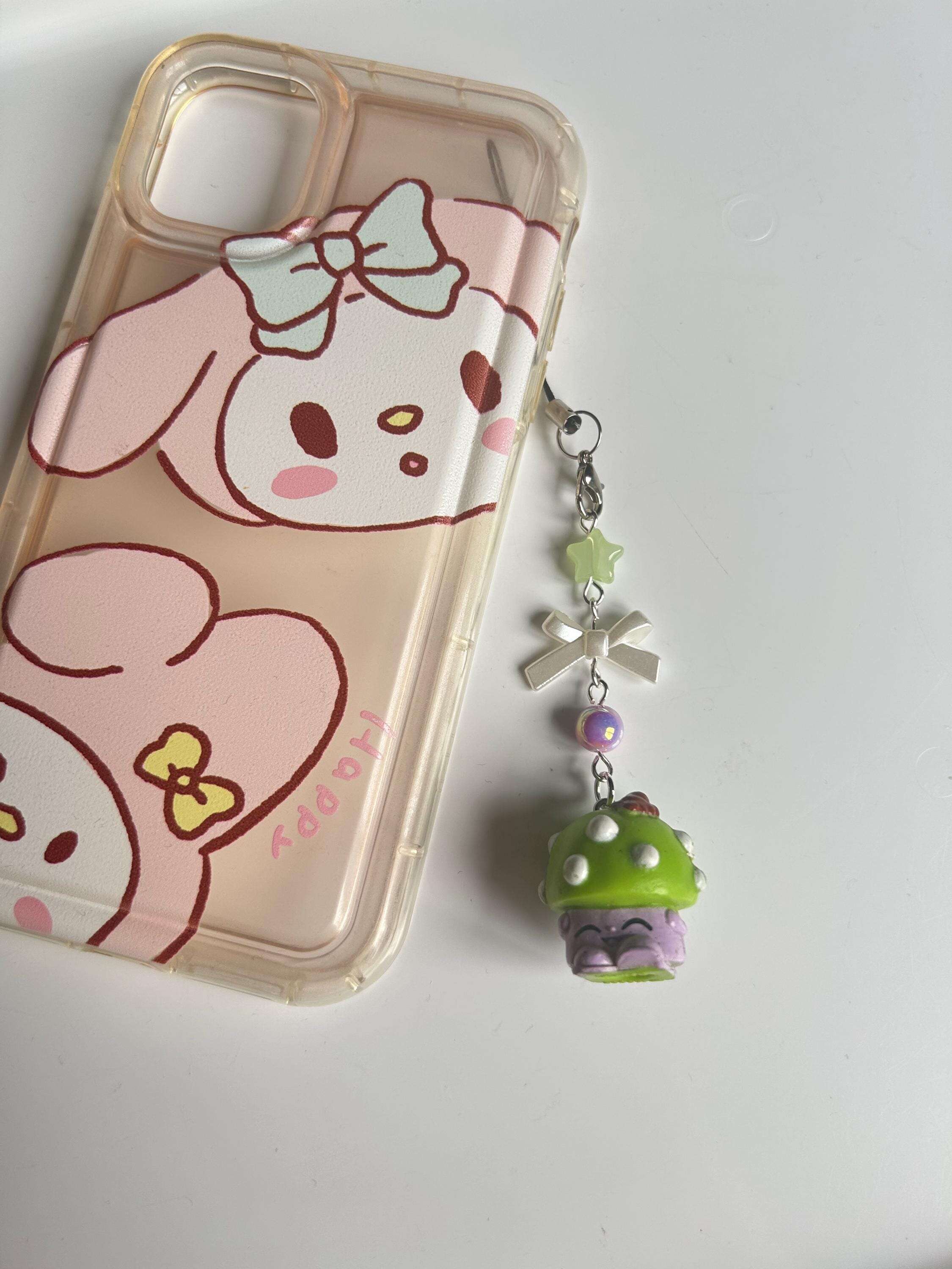 HANDMADE Kawaii Cute Food Theme Phone Charms Miss Mushy Moo