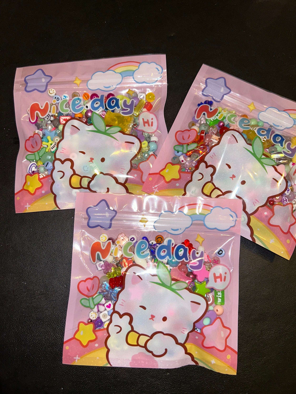Kawaii Bead Soup Acrylic Bead Mix 100g