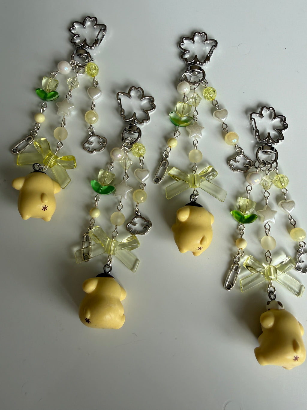 Lemon Clover PomPompurin Pudding Keychain