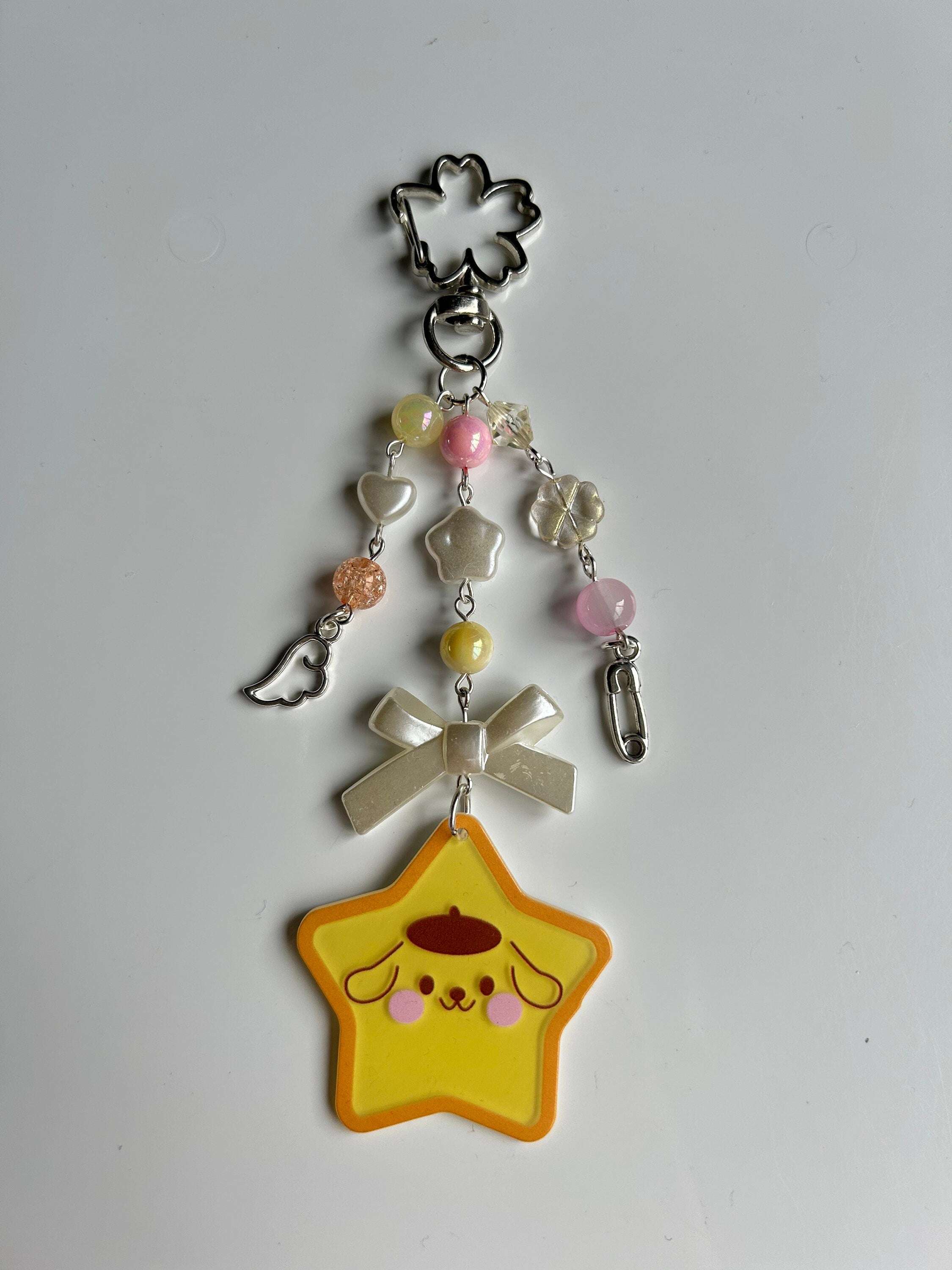 Super Cute Handmade Kawaii Sanrio Inspired Stars Keychains