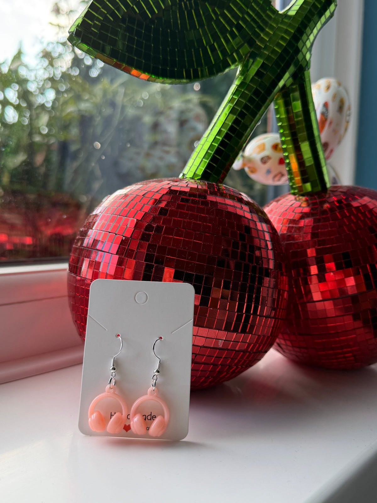 Pastel Headphone Earrings | Cute Music Lover Drop Earrings