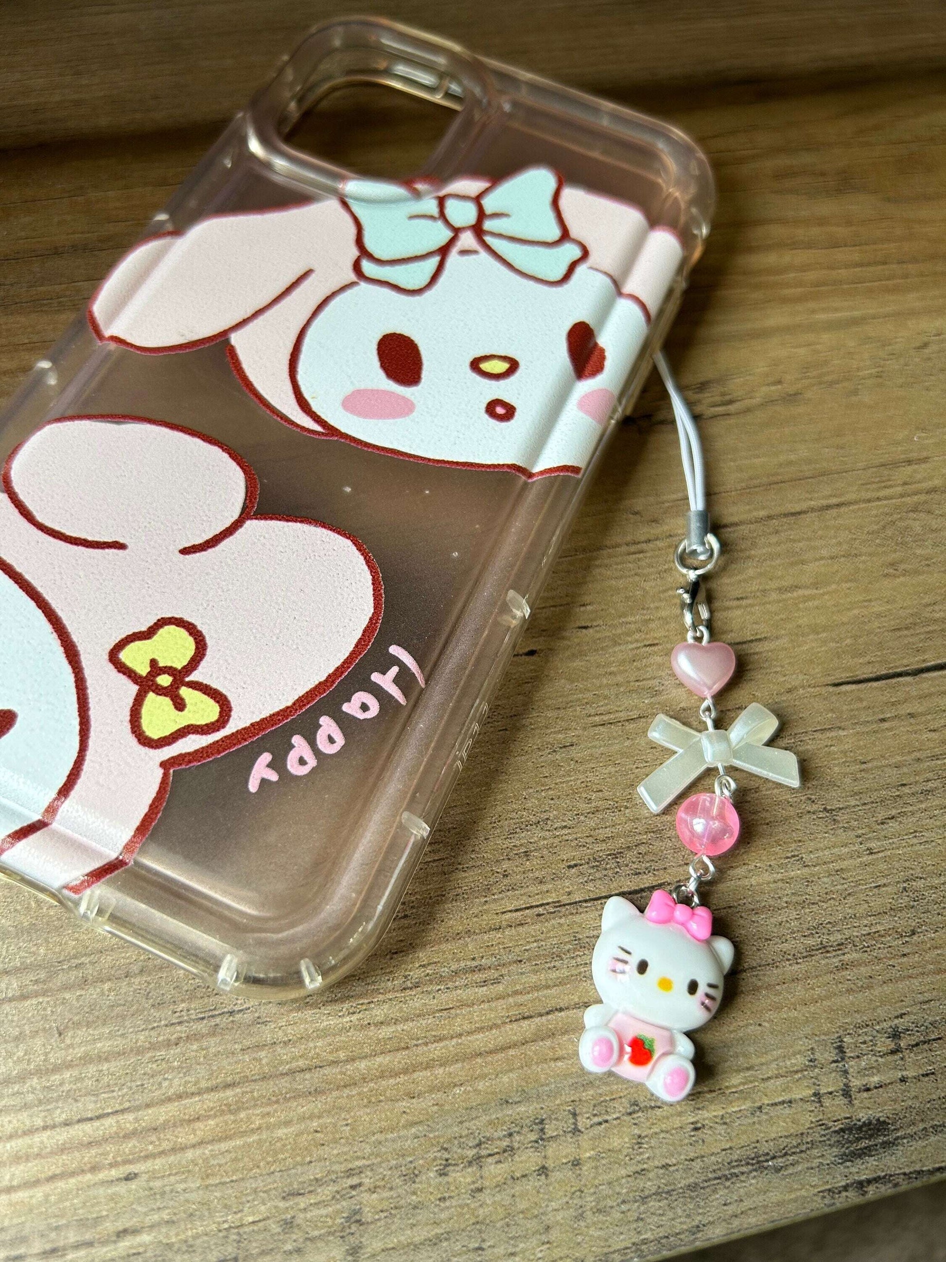 HANDMADE Cute Sanrio Inspired Bow Phone Charms HK Tee