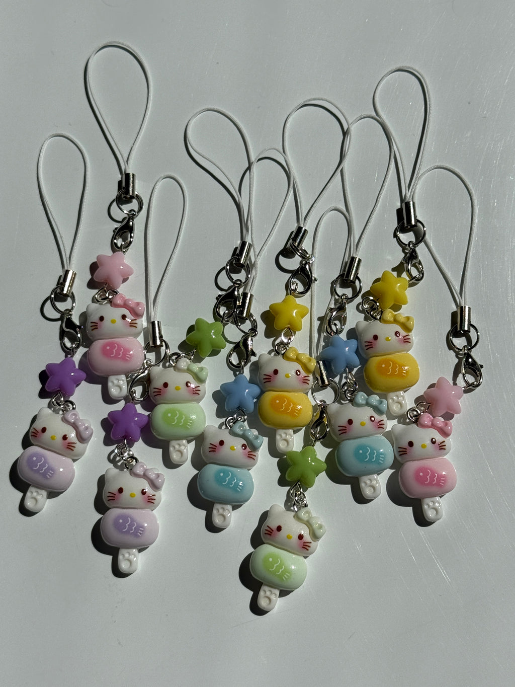 Pastel Kitty Popsicle Phone Charm – Kawaii Phone Strap & Bag Charm