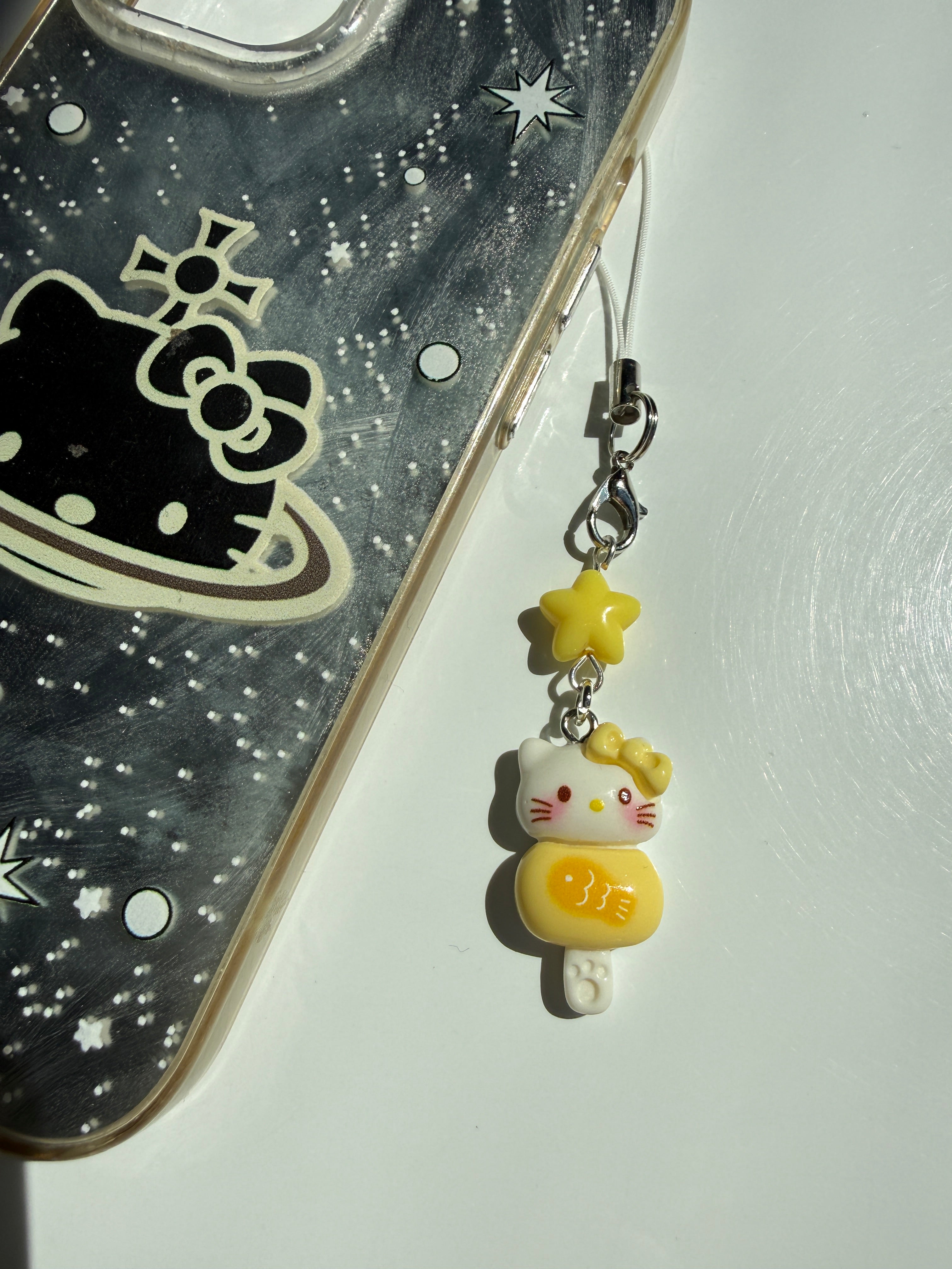 Pastel Kitty Popsicle Phone Charm – Kawaii Phone Strap & Bag Charm