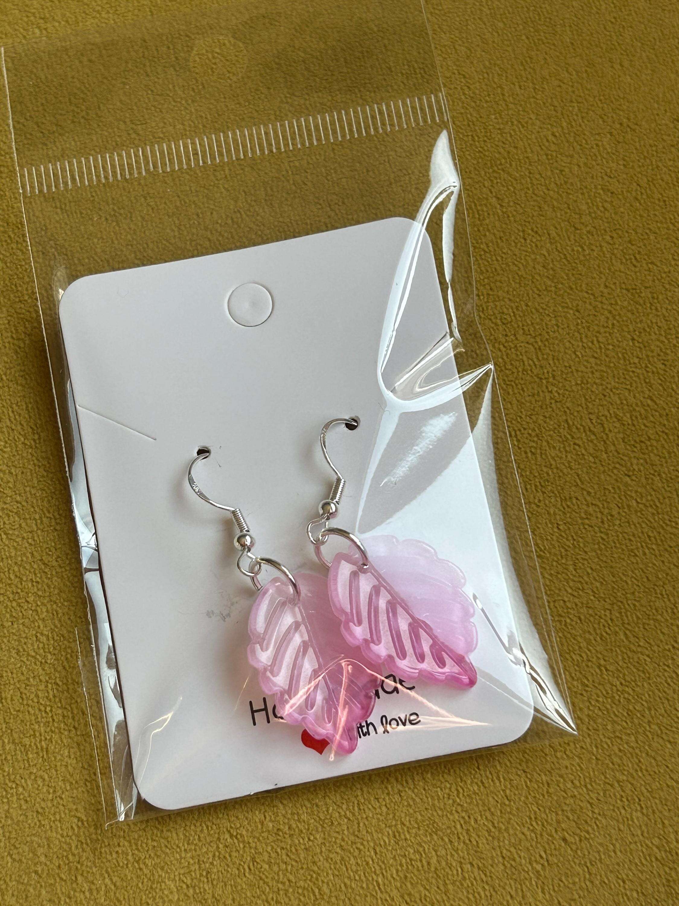 NEW Handmade Cute Coquette Sterling Silver Leaf Earrings