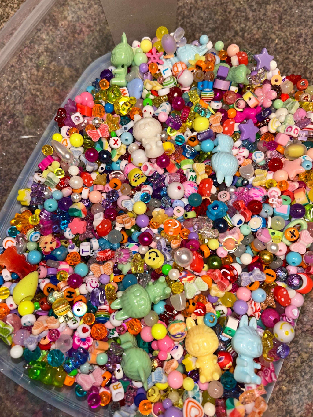 Kawaii Bead Soup Acrylic Bead Mix 100g