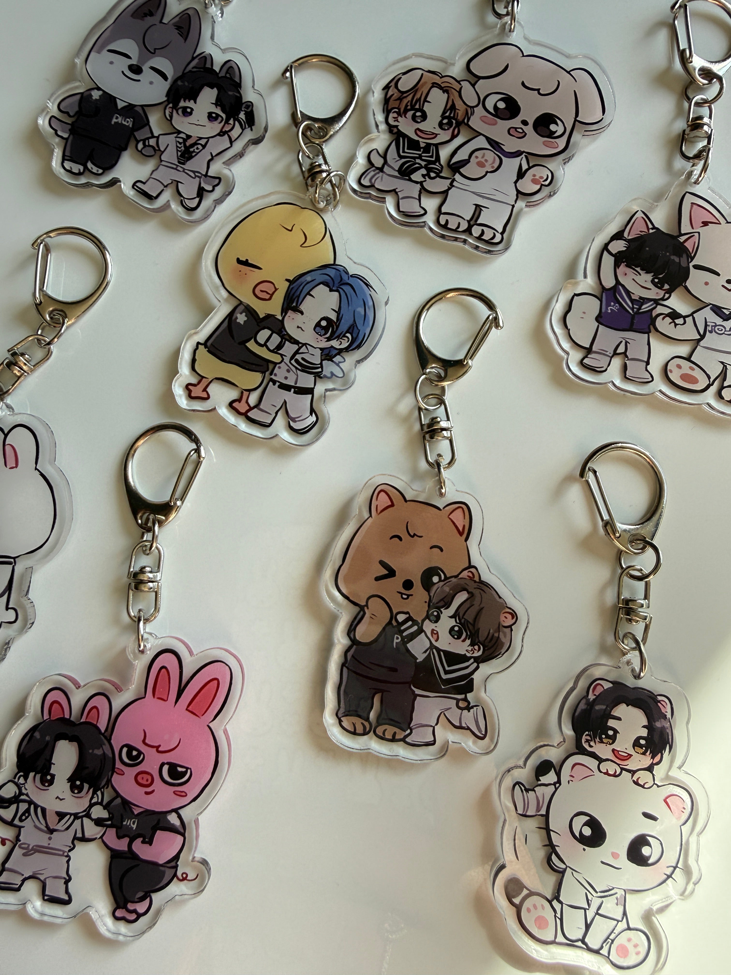 Handmade Stray Kids Keychains, Skzoo keychain, Fan made merch