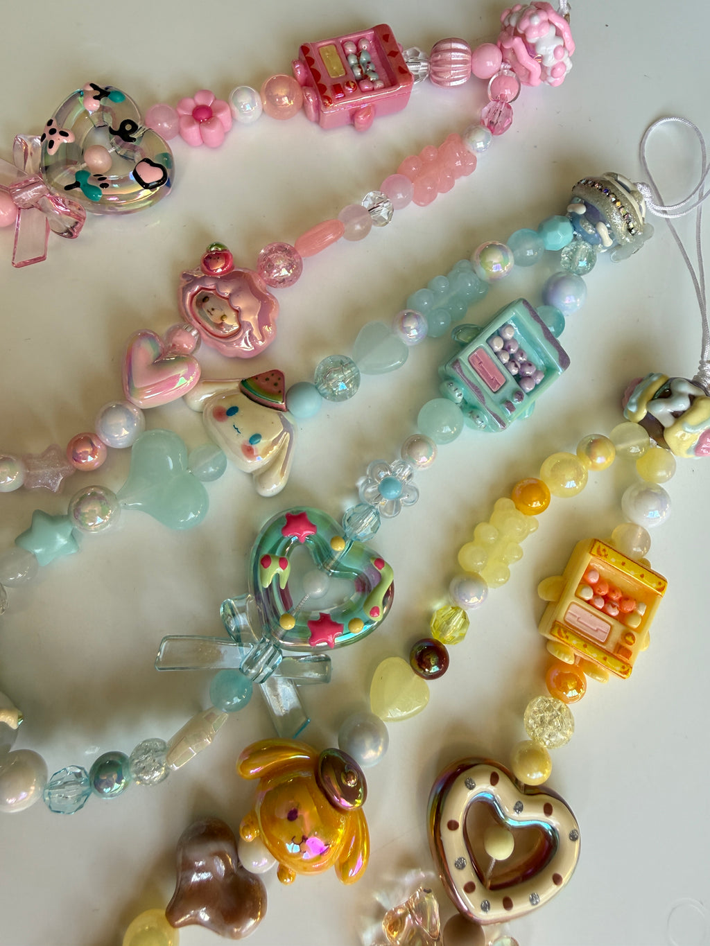 Sanrio Inspired Twist Egg Machine Beaded Phone Strap