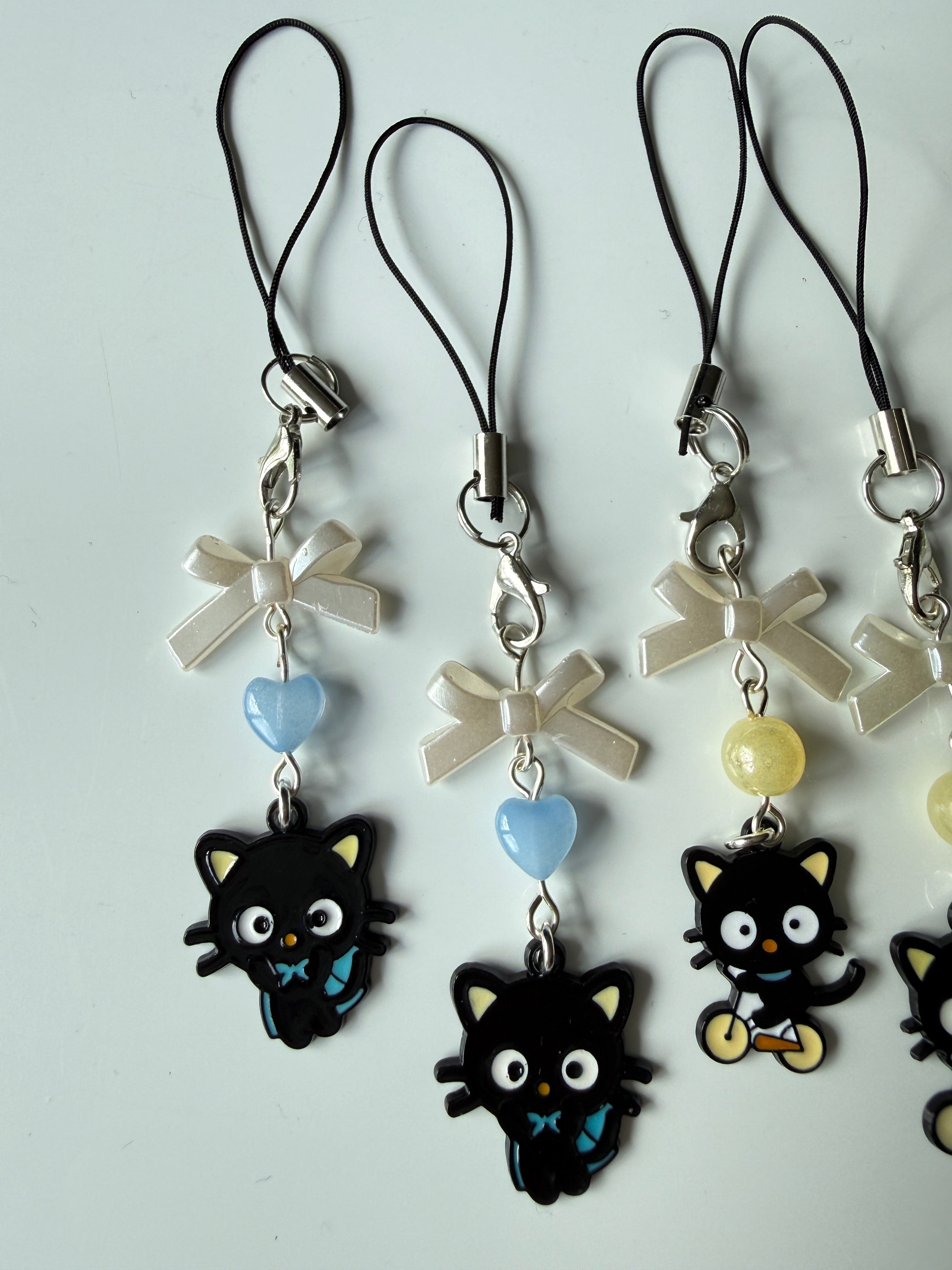 Chococat Inspired Kawaii Phone Charm