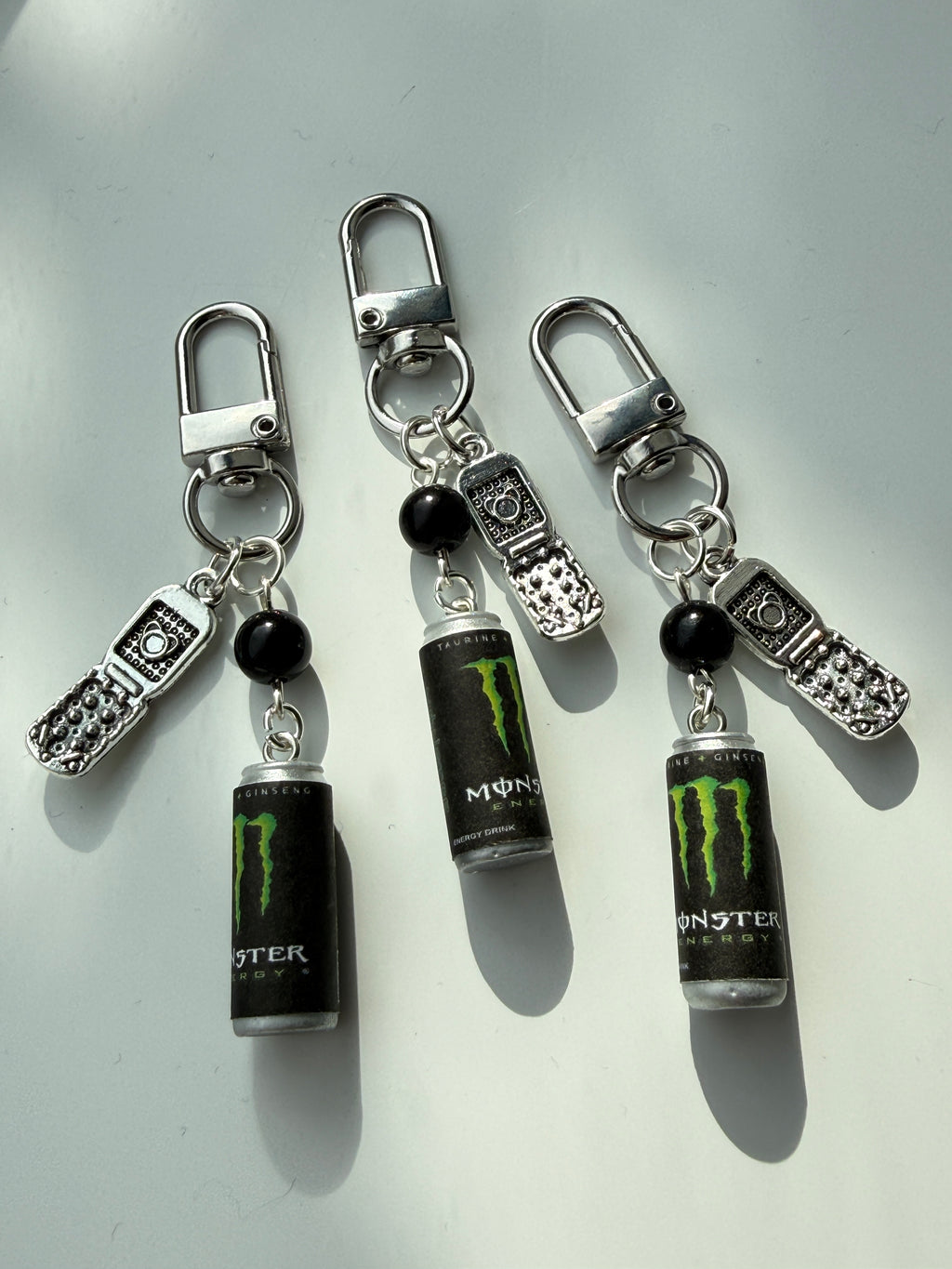 Mini Energy Drink Can Keychain  Handmade Energy Drink Inspired Bag Charm | Stainless Steel Keyring | Gamer Accessory | Y2K Gift