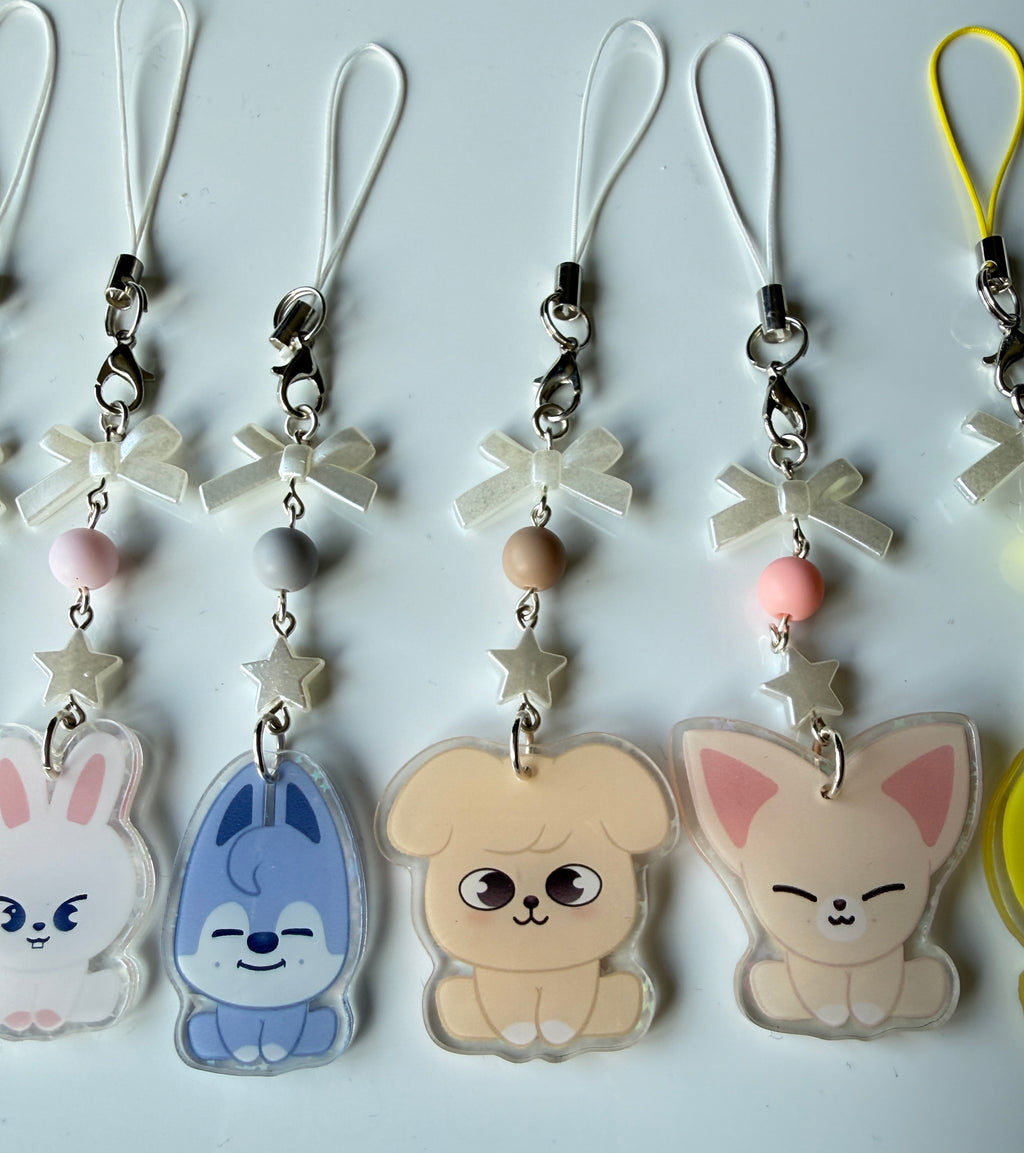 Skzoo Phone Charms - Kpop Bias Charms Stray Kids phone charm