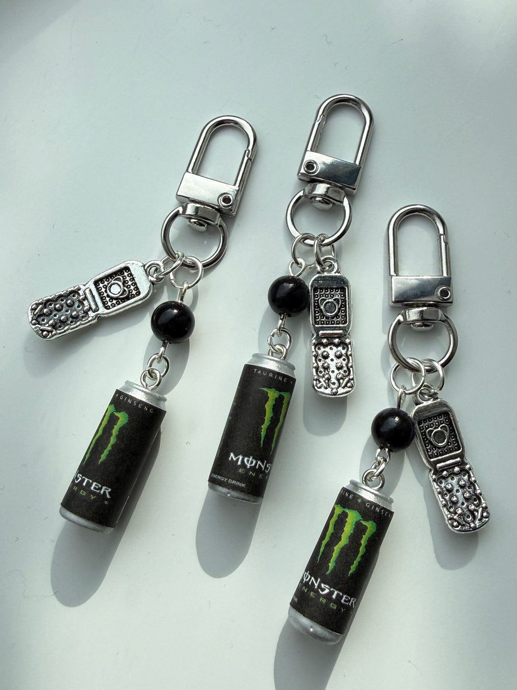 Mini Energy Drink Can Keychain  Handmade Energy Drink Inspired Bag Charm | Stainless Steel Keyring | Gamer Accessory | Y2K Gift