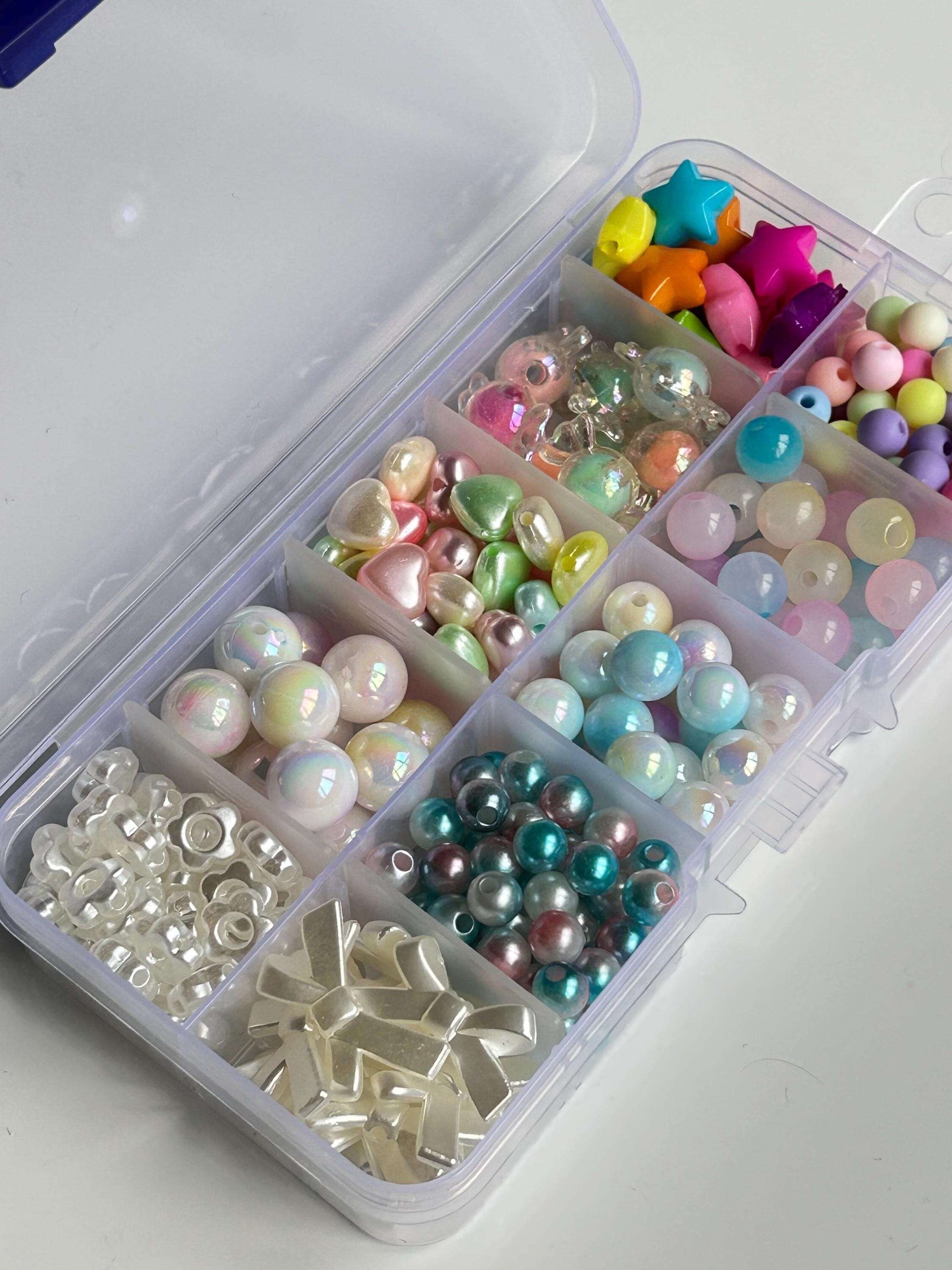 A Box of Cuteness Handmade Kawaii Bead Kit Pearl Bows And Ombre