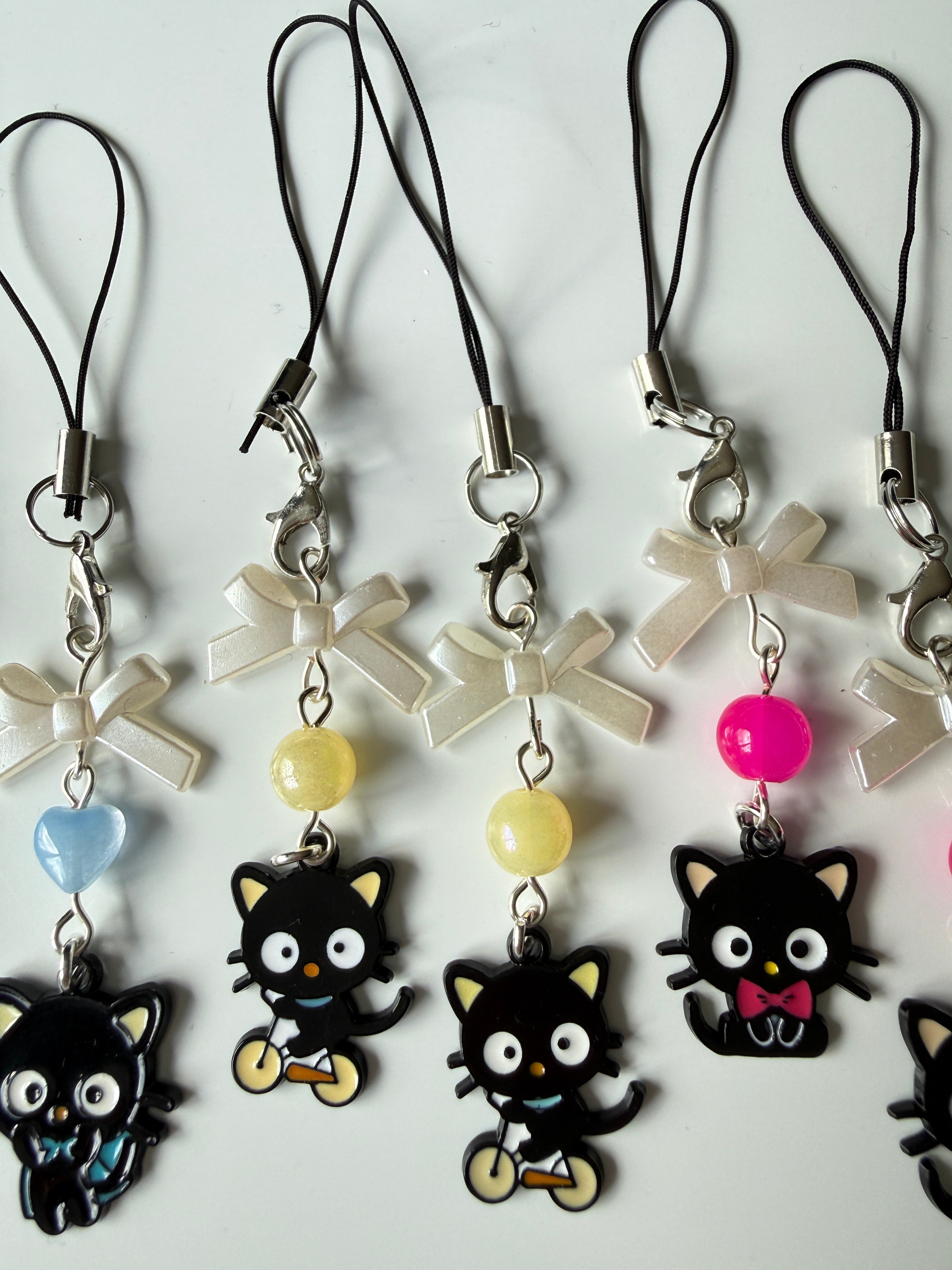 Chococat Inspired Kawaii Phone Charm