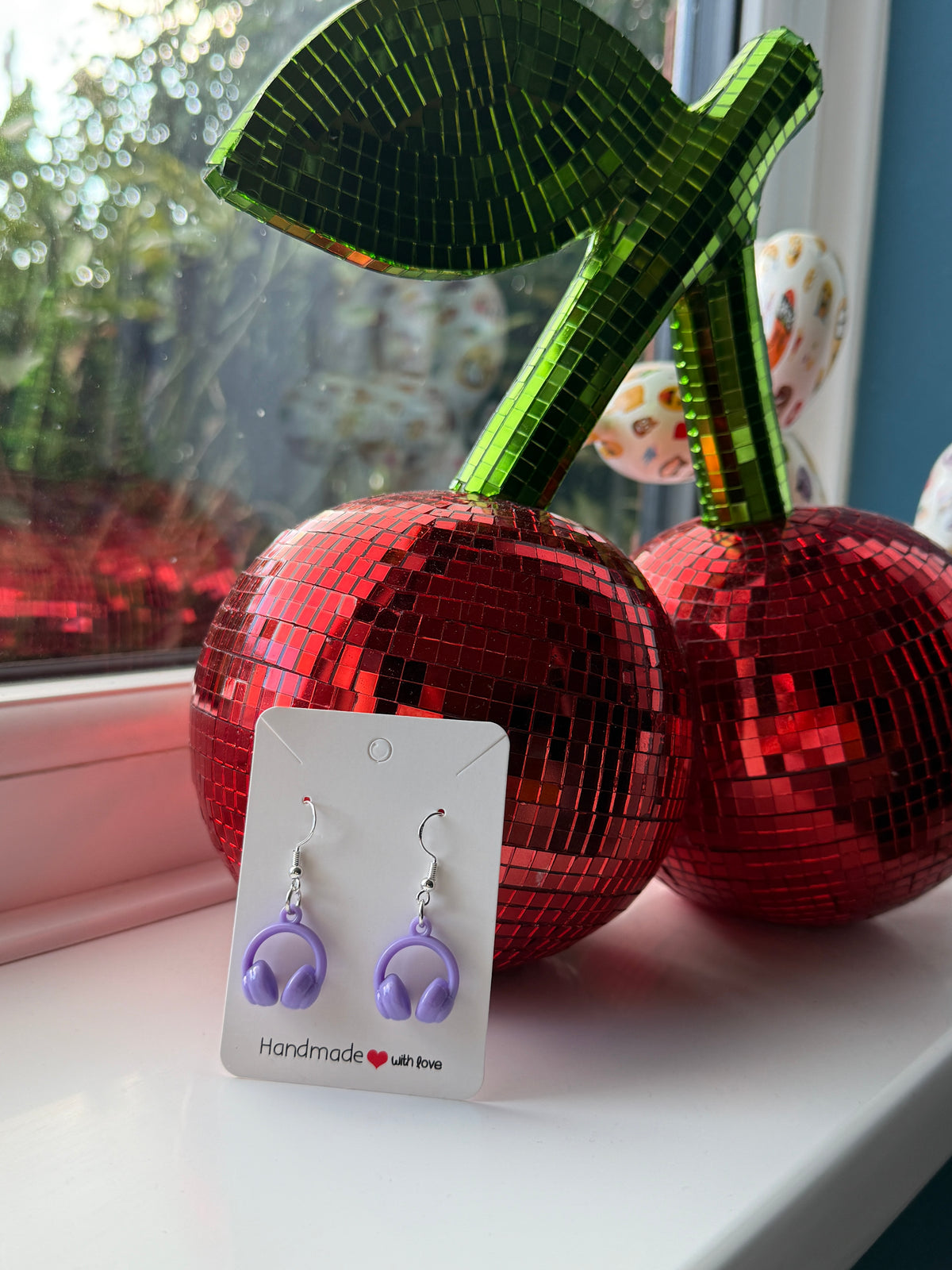 Pastel Headphone Earrings | Cute Music Lover Drop Earrings