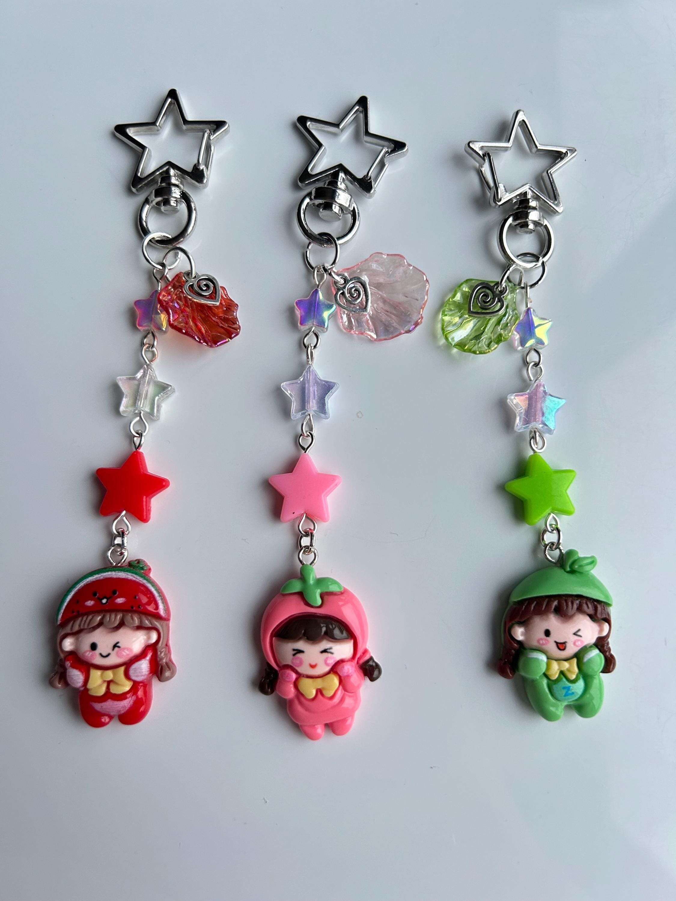 HANDMADE Kawaii Cute Fruit Girl Keychains