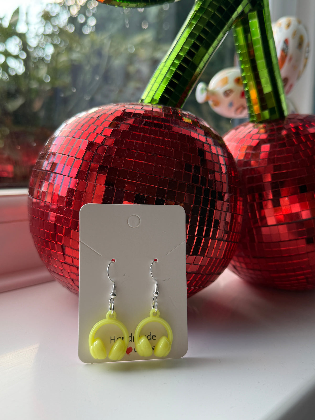 Pastel Headphone Earrings | Cute Music Lover Drop Earrings
