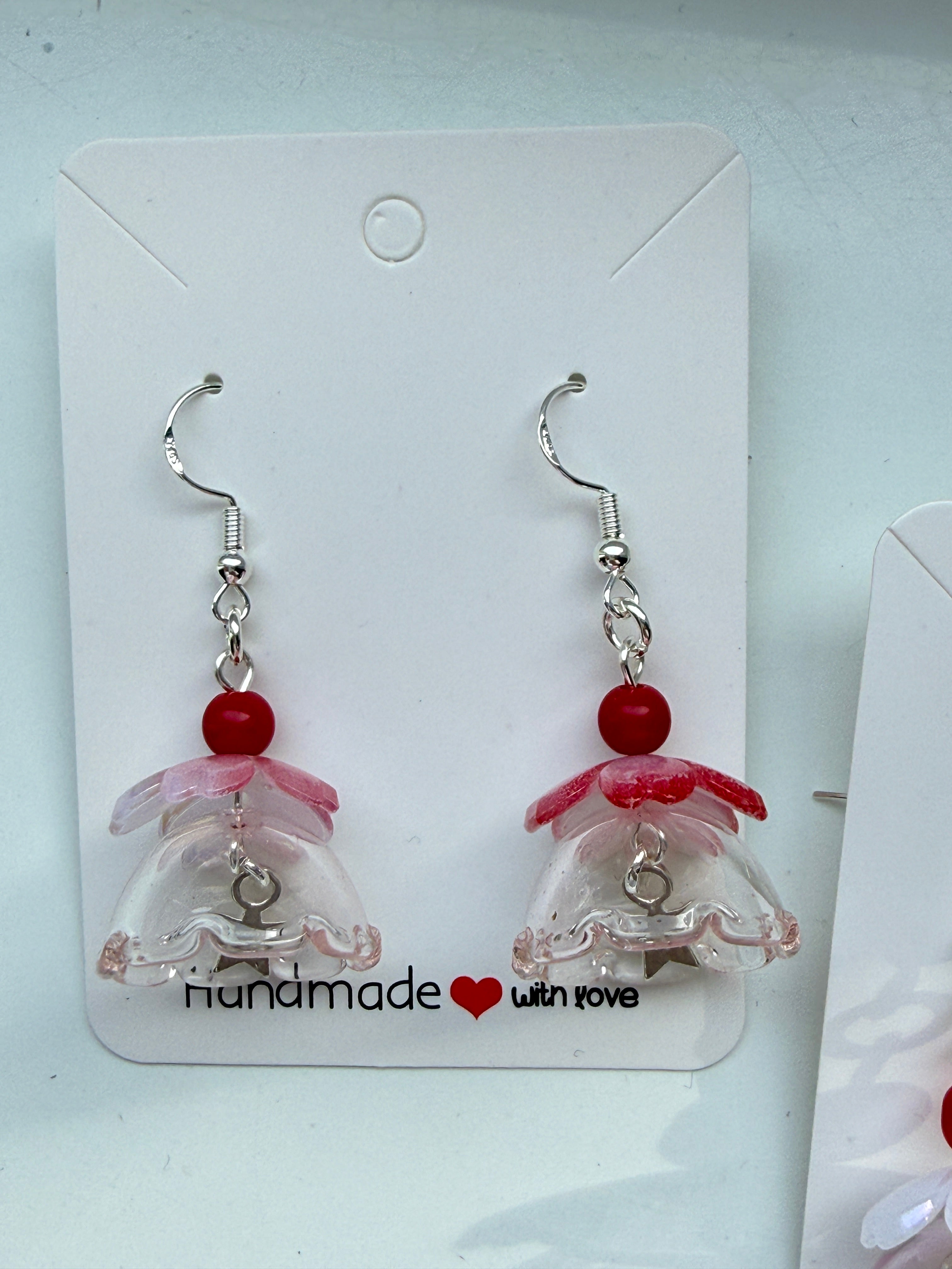 Whimsical Glass Pudding Earrings | Sterling Silver hooks Handmade Jewellery