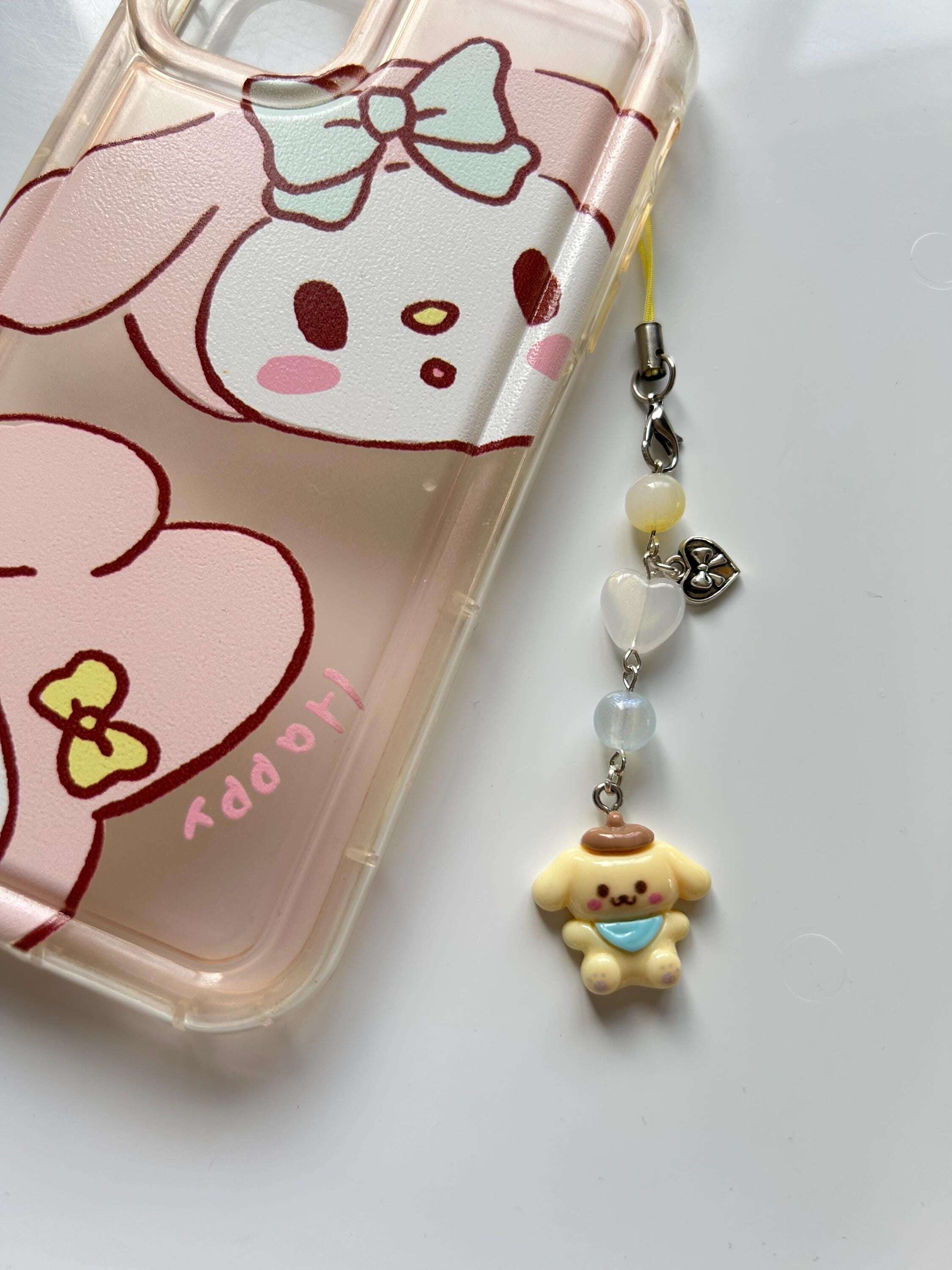 HANDMADE Cute Hello Kitty and Friends Inspired Phone Charms Pompompurin