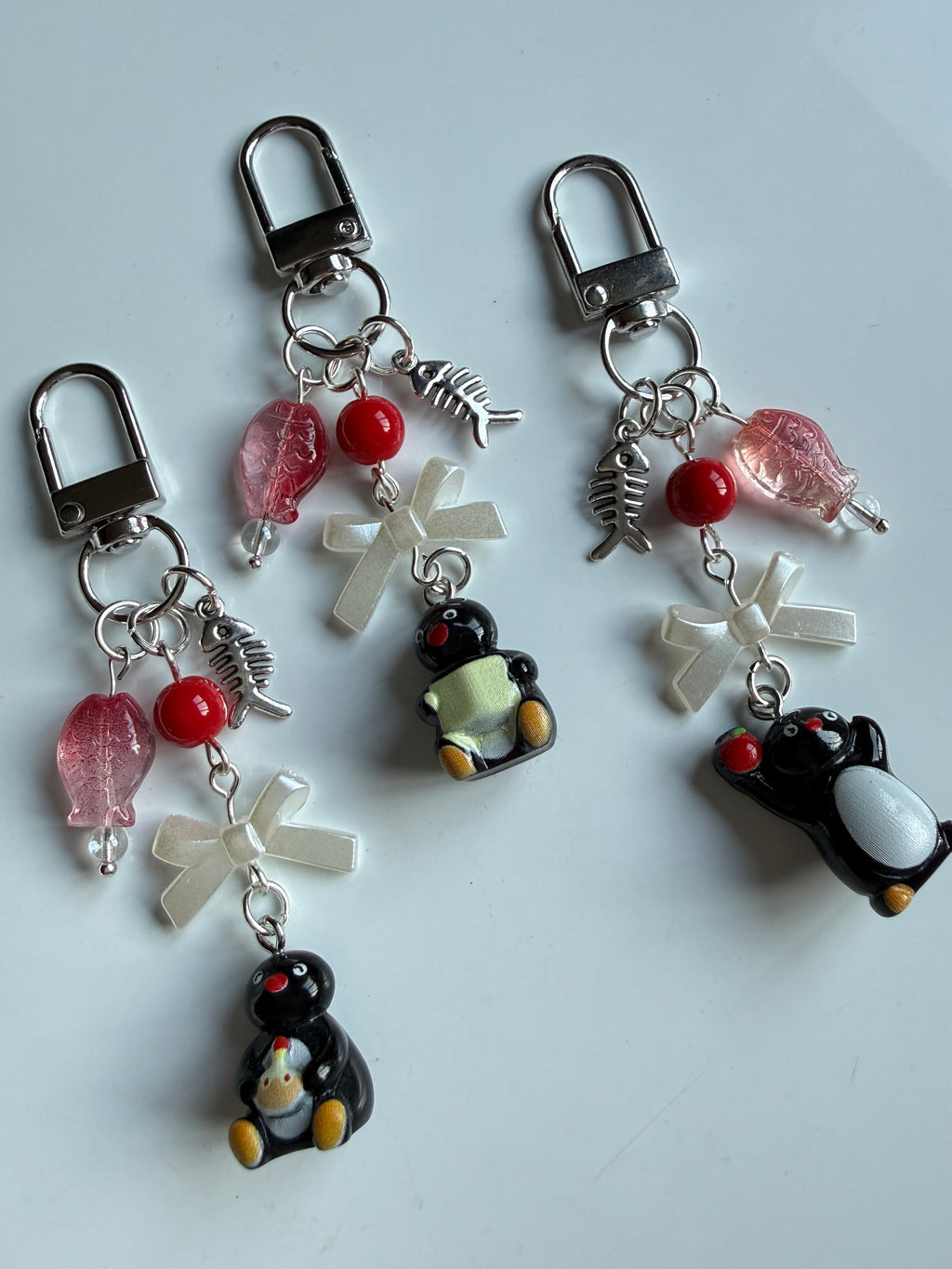 Handmade Pingu Inspired Keychain– Kawaii Y2K Keychain version 2