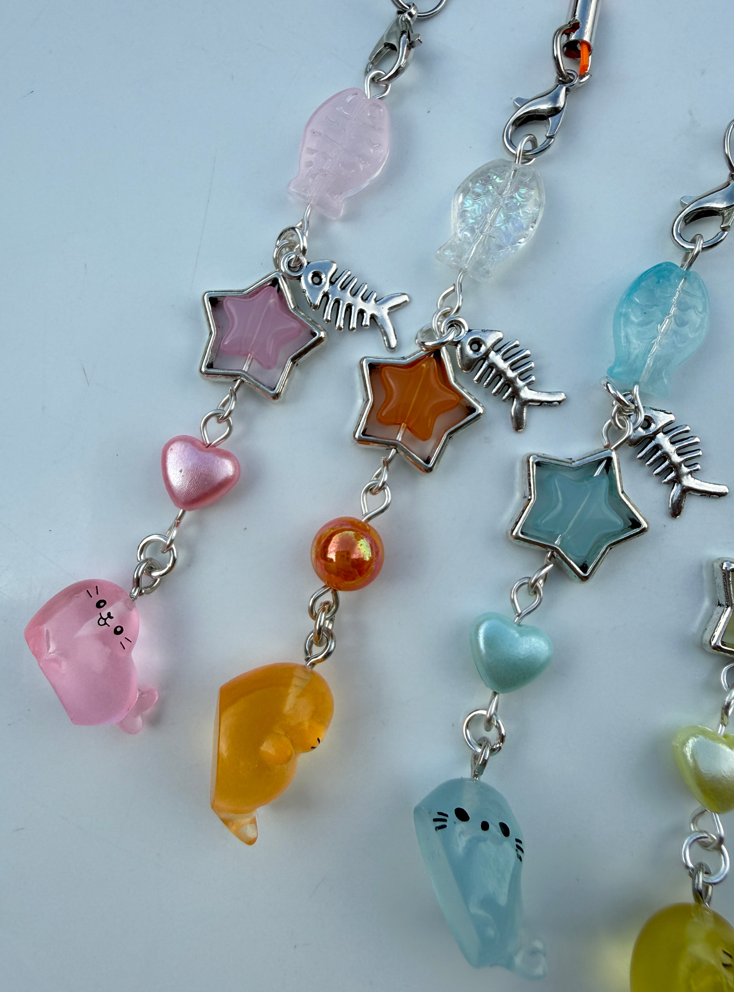 Ocean Buddies™ Silly Seal Phone Charm | Handmade Kawaii Phone Strap | Cute Seal Bag Charm