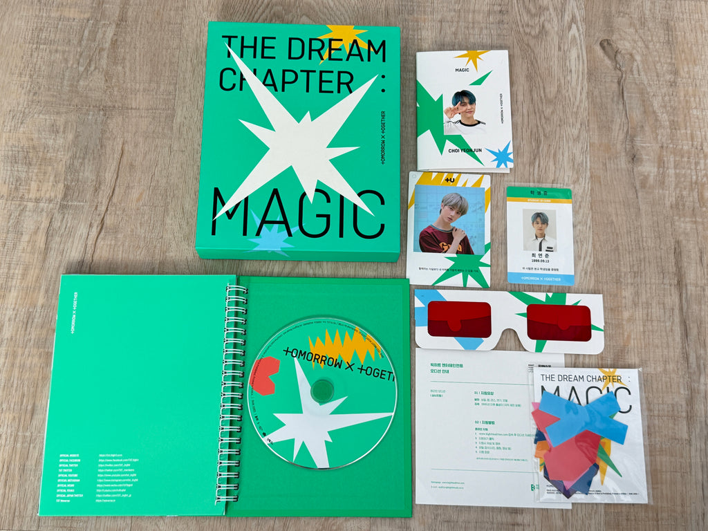 TXT The Dream Chapter: MAGIC Album – Complete & Unused – Yeonjun Inclusions