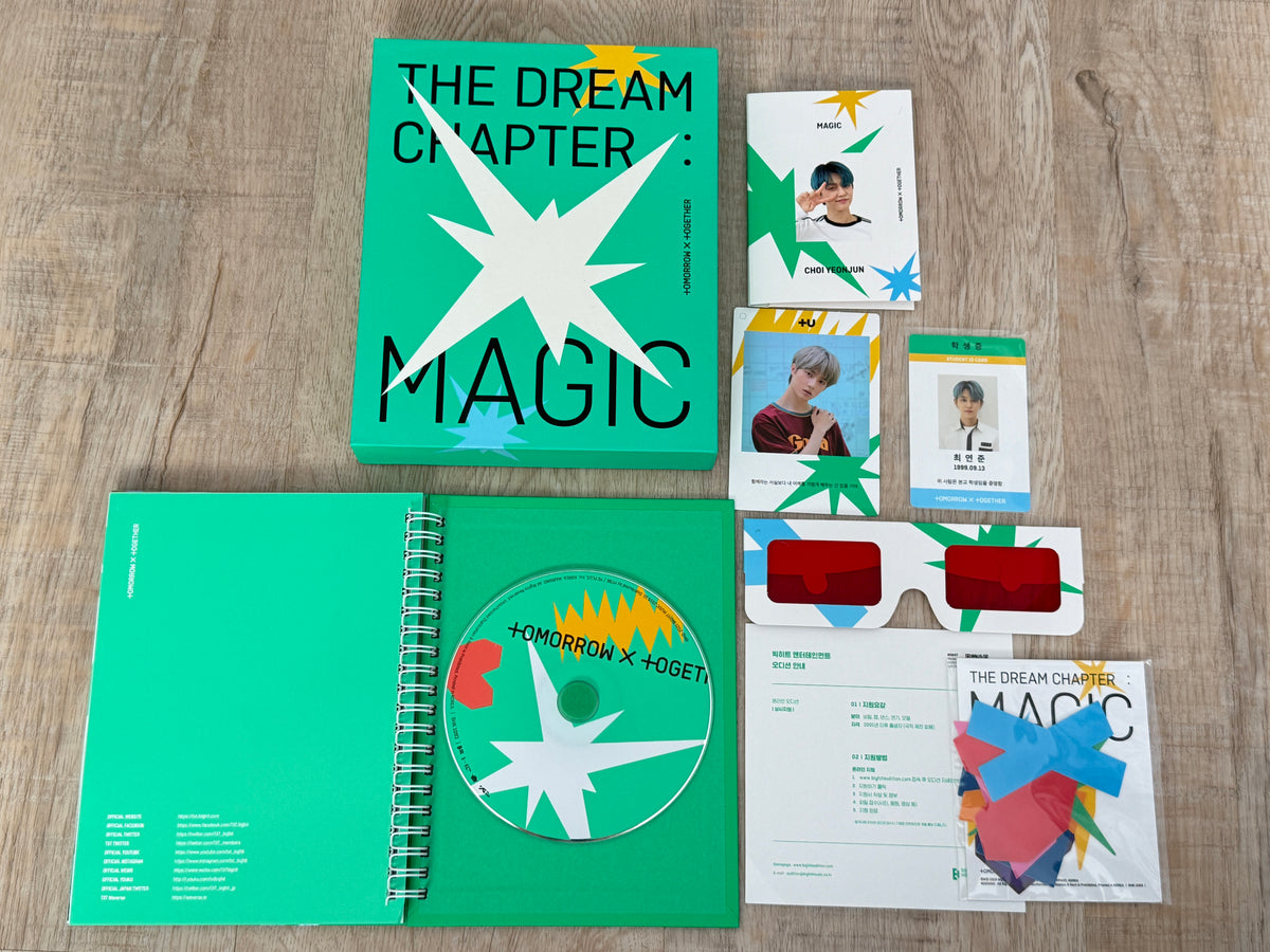 TXT The Dream Chapter: MAGIC Album – Complete & Unused – Yeonjun Inclusions