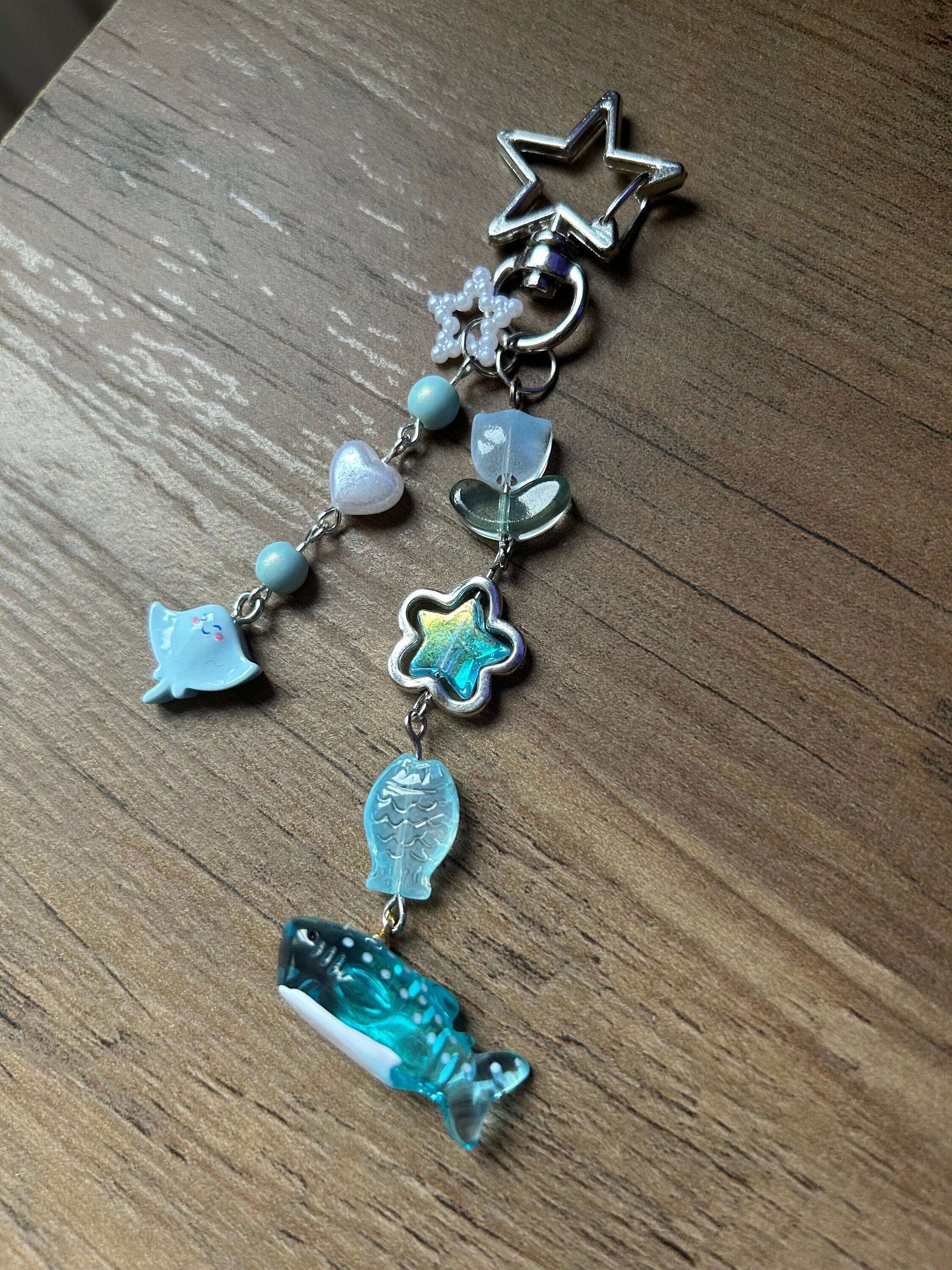 HANDMADE Cute Kawaii Whale Shark Keychain