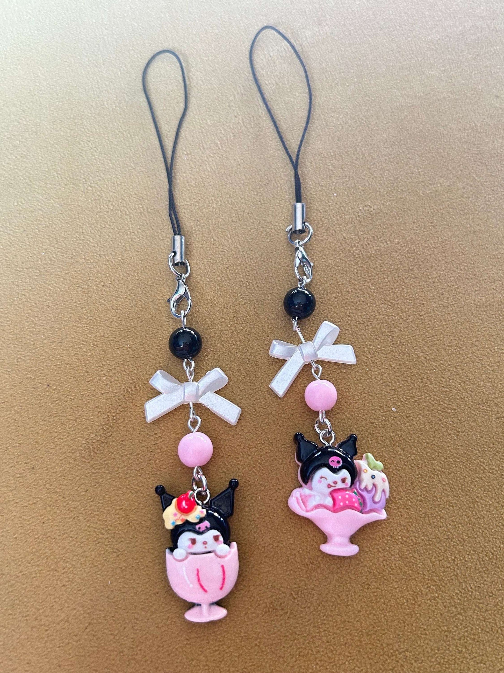 HANDMADE Cute Sanrio Inspired Kuromi Sweet Treats Phone Charms