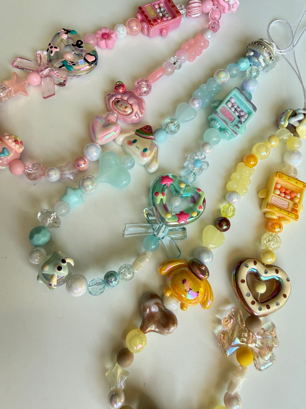 Sanrio Inspired Twist Egg Machine Beaded Phone Strap
