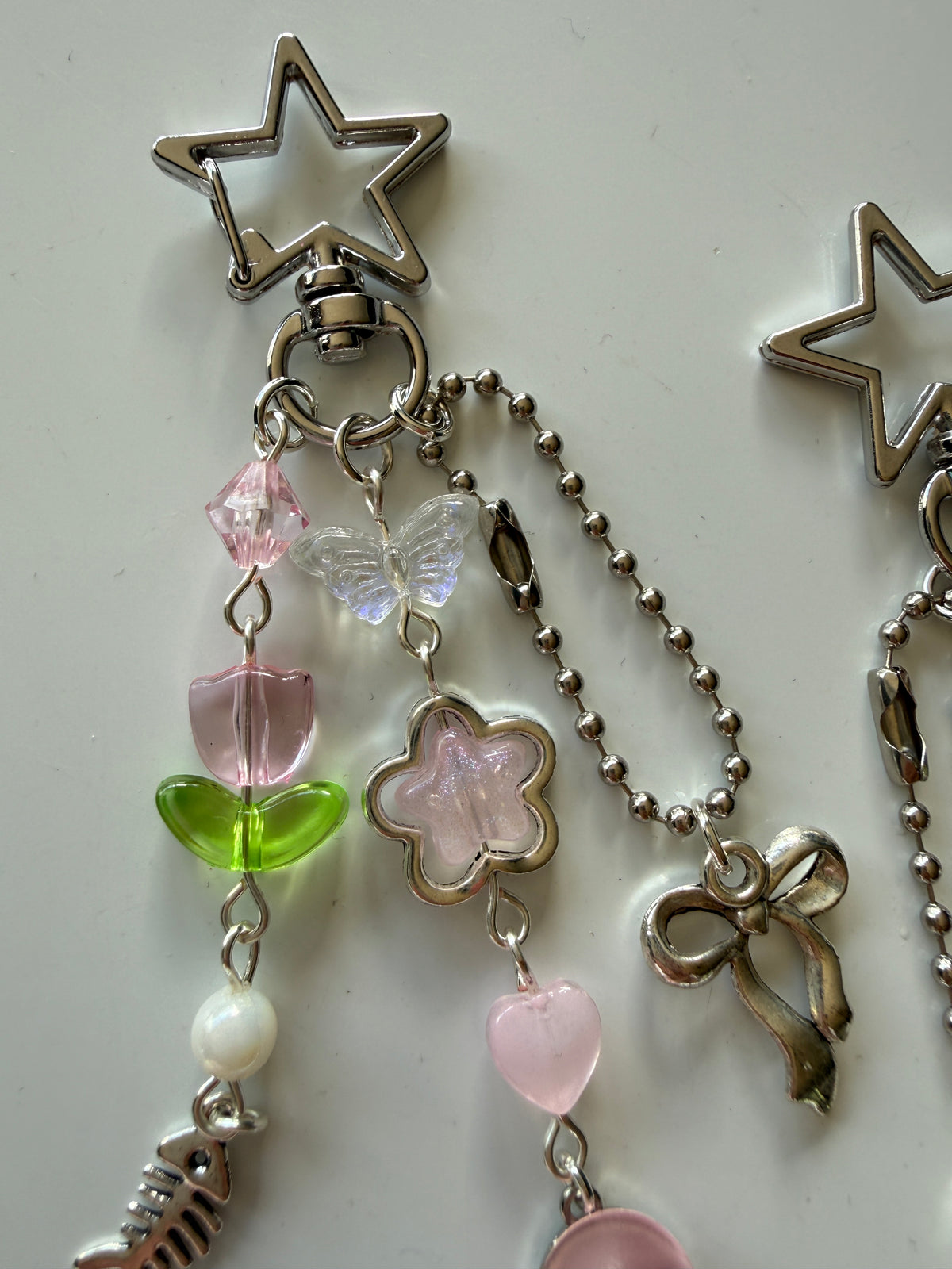 Daydream Coquette Bag Charm – Flowers, Bow & Hearts