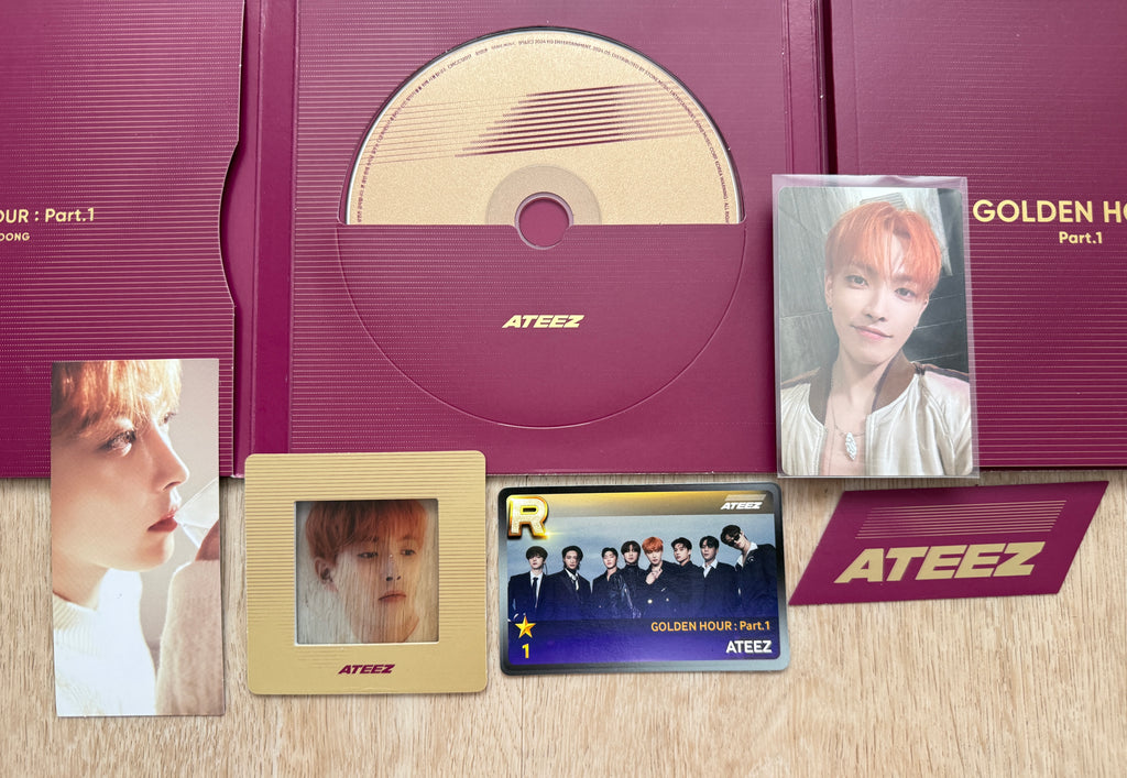 ATEEZ – GOLDEN HOUR : Part.1 Hongjoong Album | Photocard & Inclusions | Official K-Pop