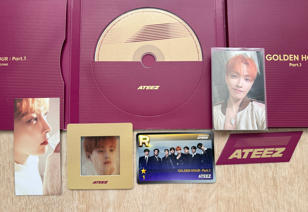 ATEEZ – GOLDEN HOUR : Part.1 Hongjoong Album | Photocard & Inclusions | Official K-Pop