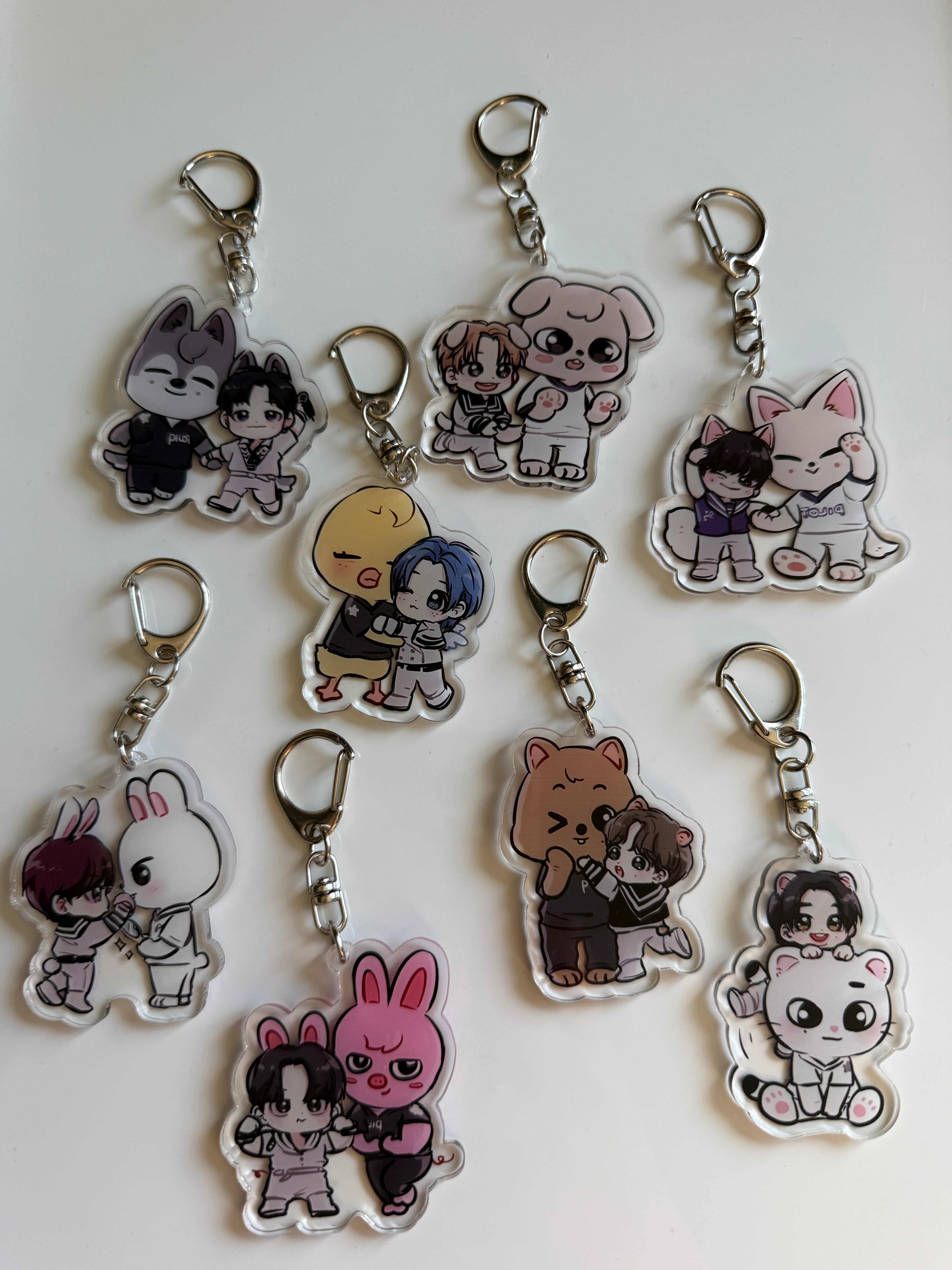 Handmade Stray Kids Keychains, Skzoo keychain, Fan made merch