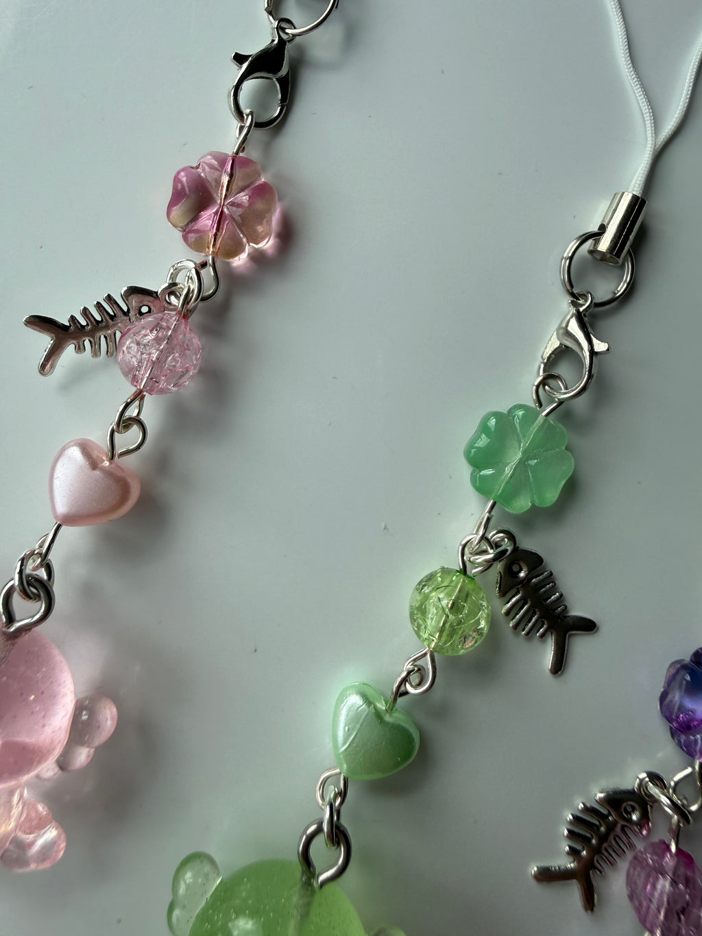 Handmade Glow-in-the-Dark Axolotl Phone Charm | Oceancore Collection
