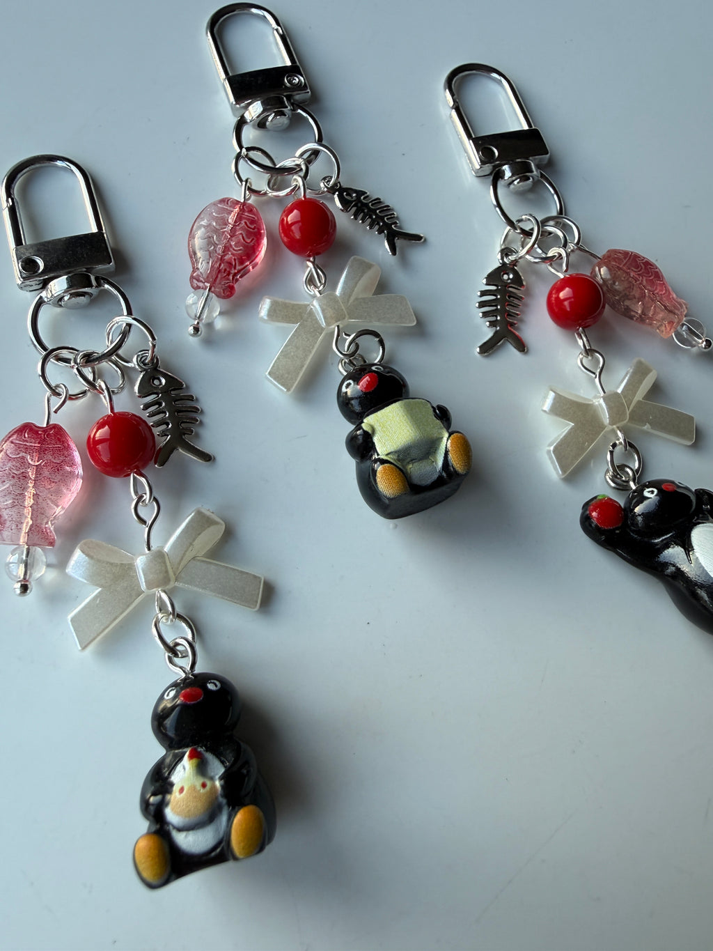 Handmade Pingu Inspired Keychain– Kawaii Y2K Keychain version 2