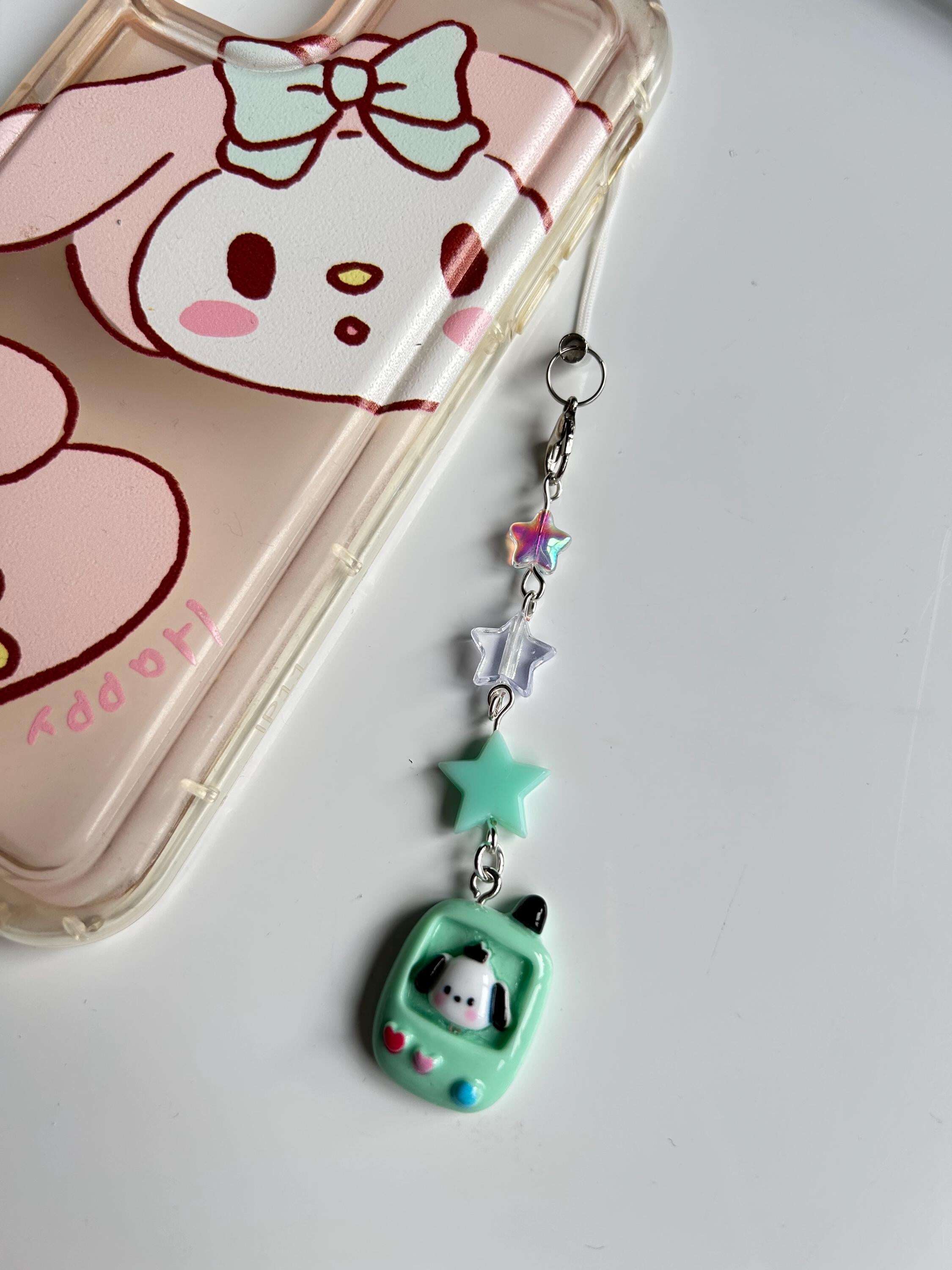 HANDMADE Cute Sanrio Themed Games Console Phone Charms Pochacco