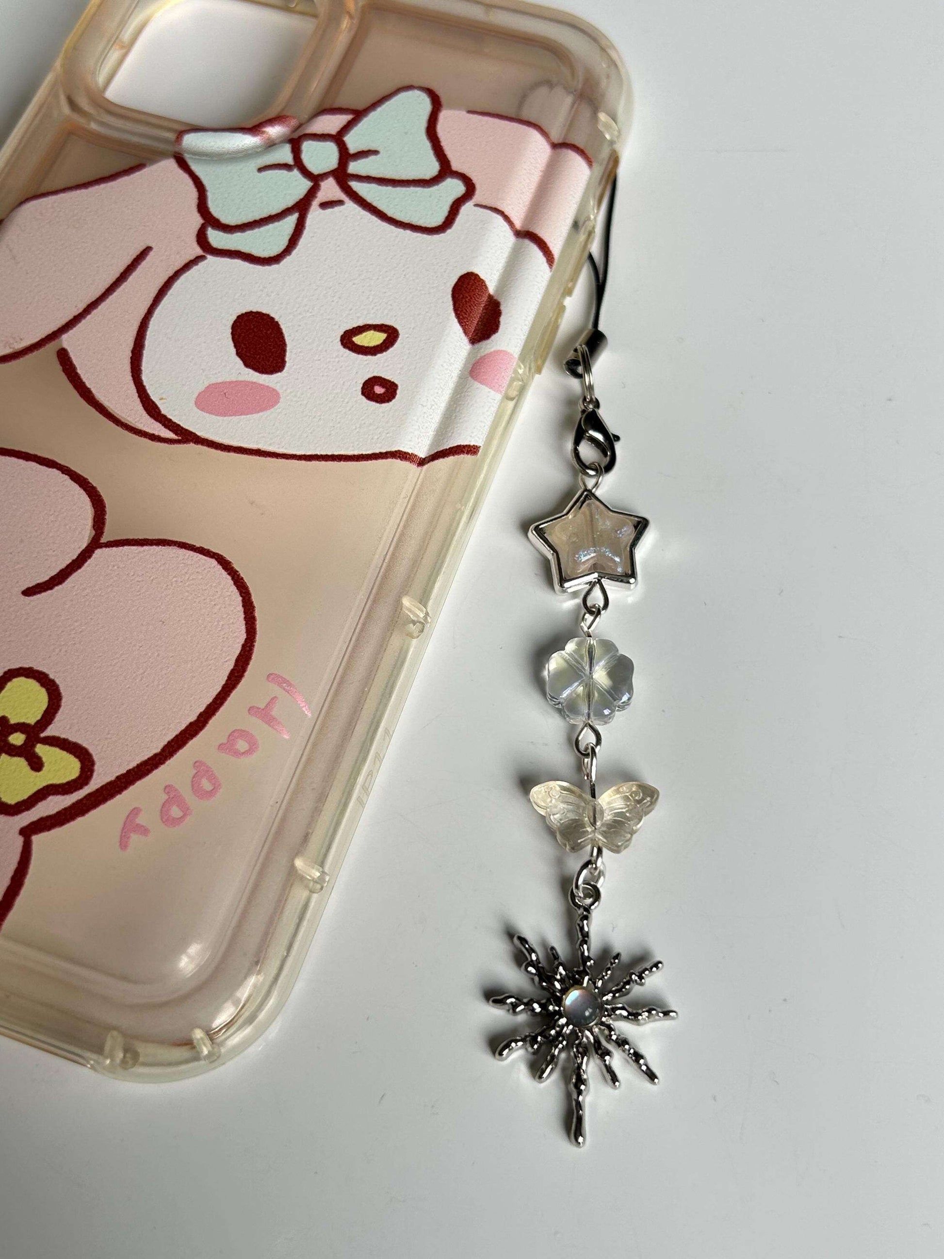 HANDMADE Cute Whimsical Iridescent Phone Charms Star Burst