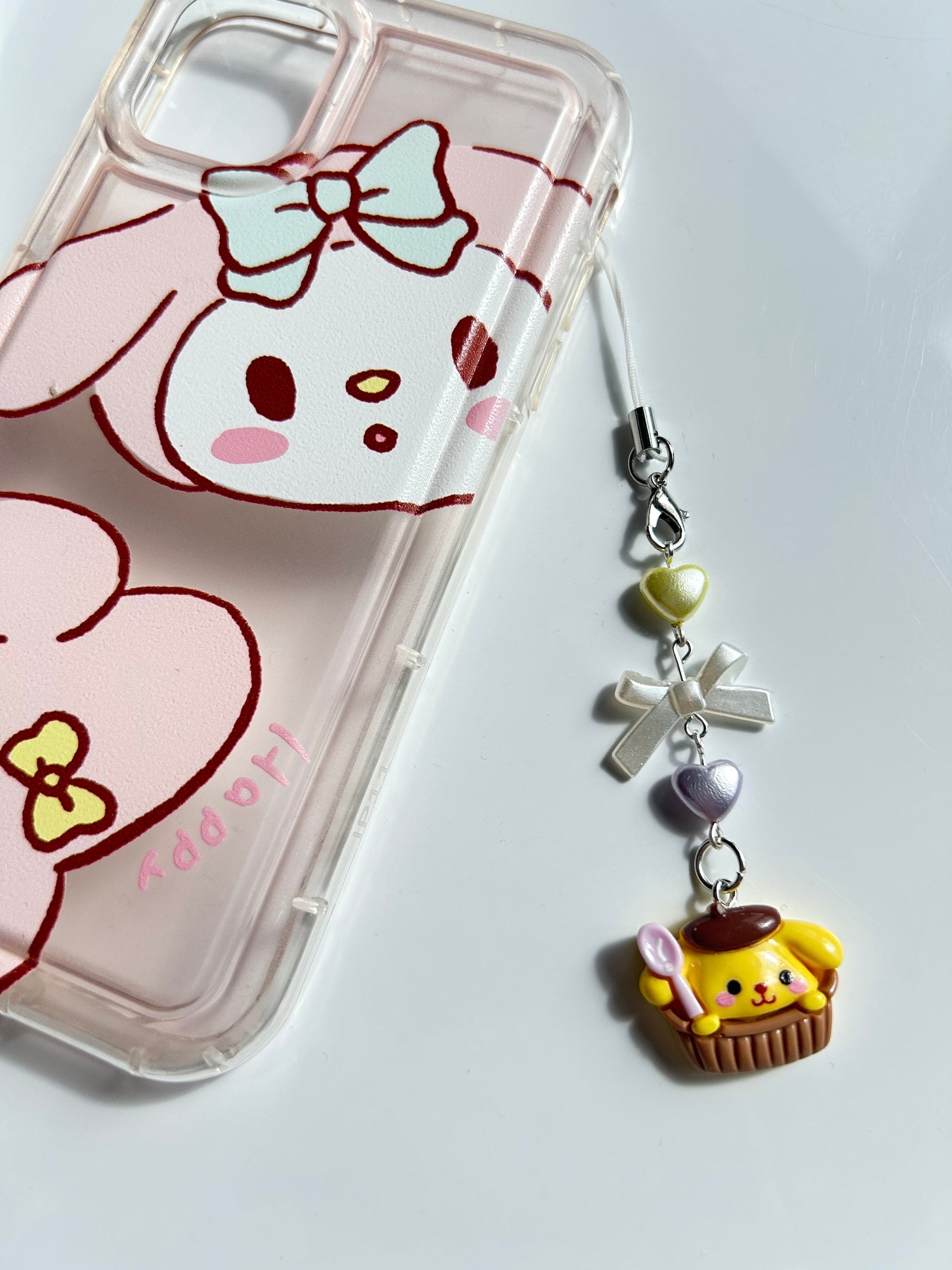 HANDMADE Cute Pompompurin Inspired Pudding Phone Charm